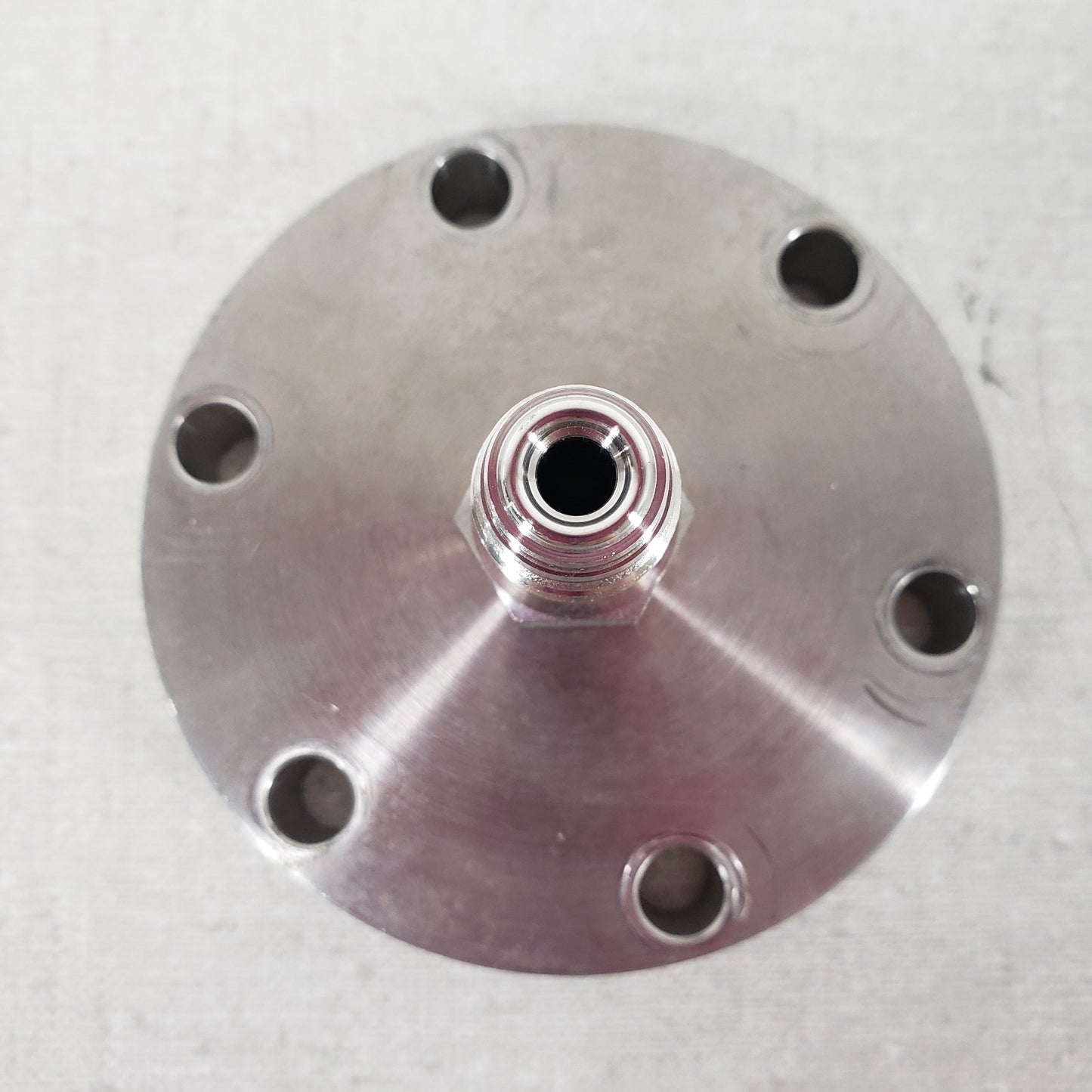 Stainless Steel Ultra High Vacuum Adapter DN35CF 2.75" CF Conflat 1/4" VCR Male