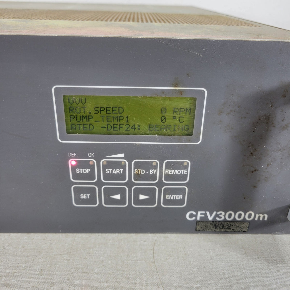Alcatel CFV3000M Turbomolecular Vacuum Pump Controller 240V FAULTY