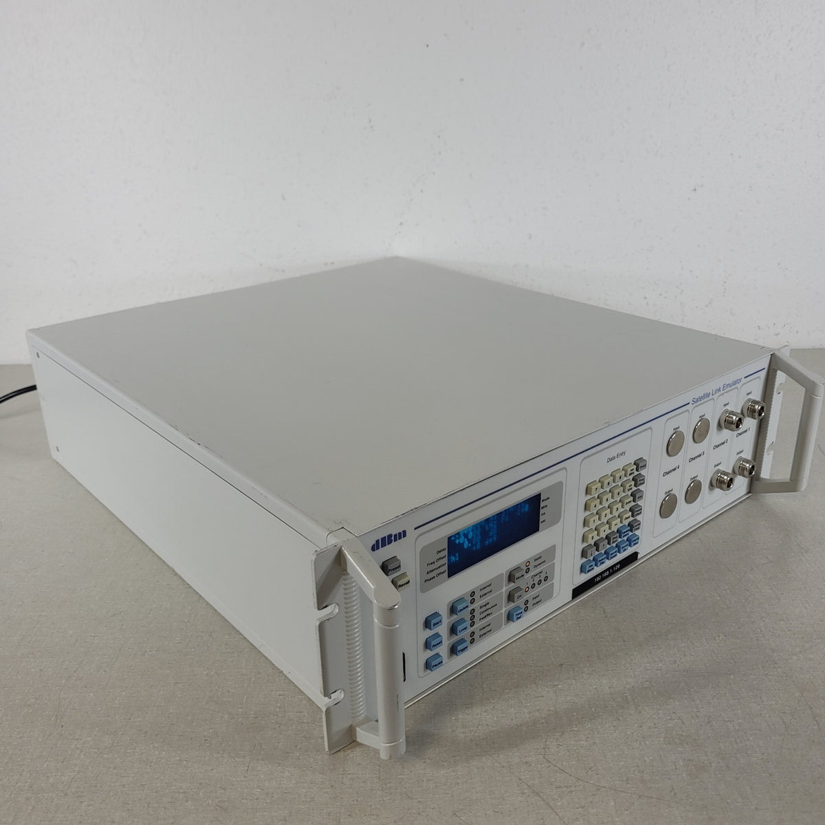 dBm SLE700-2-140 Dual Channel 140MHz Satellite Link RF Delay Emulator