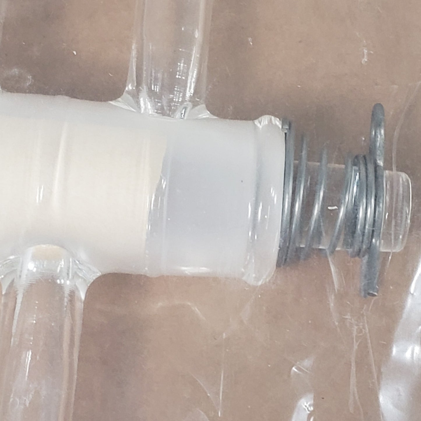 Chemglass CG-414-02 180° 3-Way Glass Stopcock 4mm Double Oblique Bore 10mm Arms