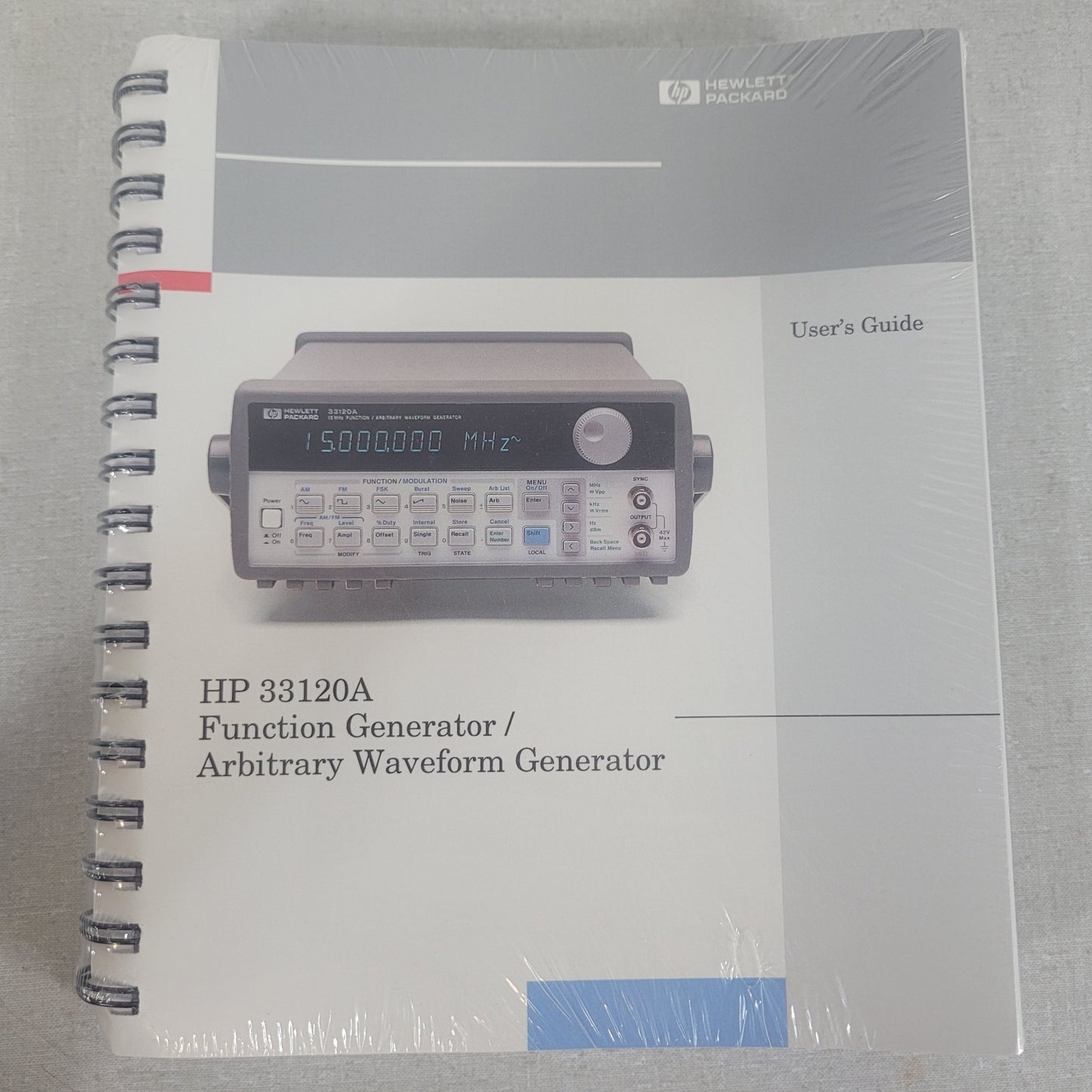 HP 33120A Function Arbitrary Waveform Generator Manual Set 33120-90103 Edition 5