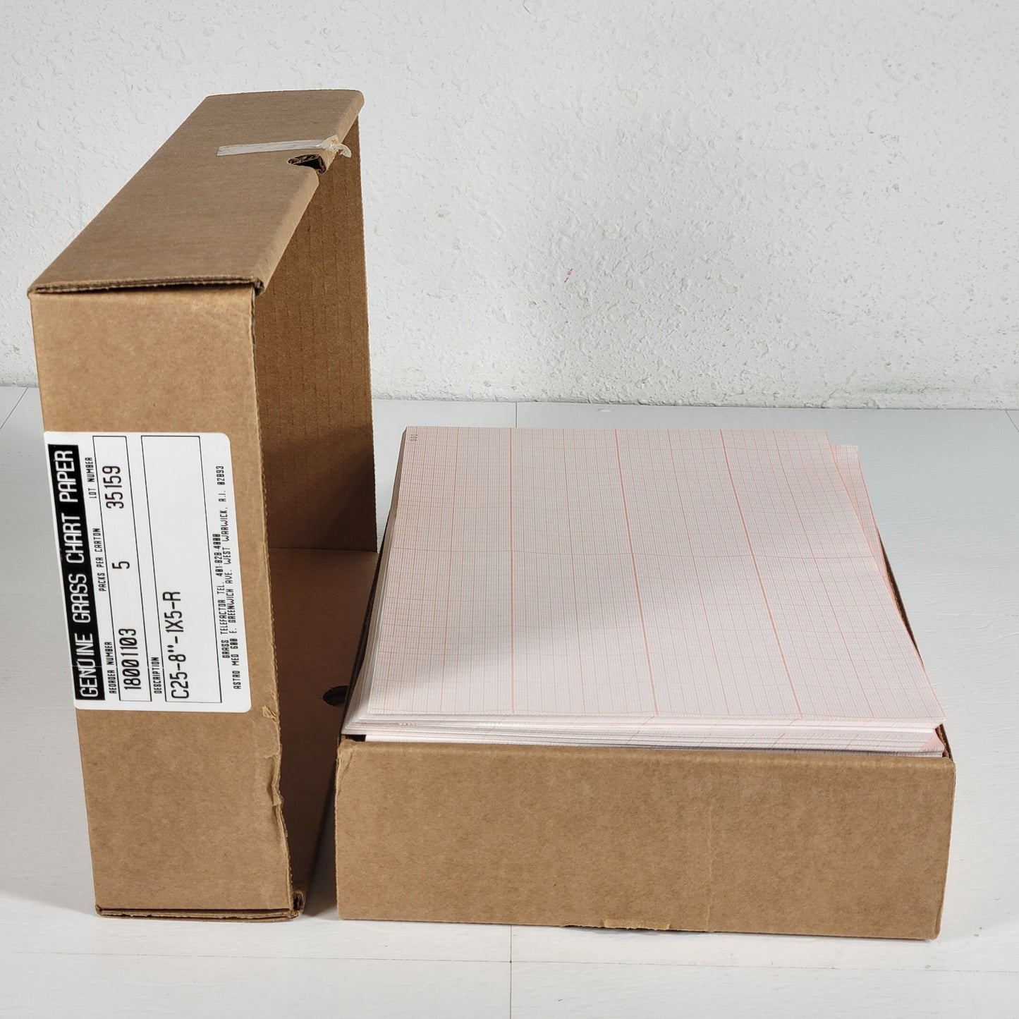 GRASS 35159 Genuine Grass Chart Paper, C25-8"-1x5-R, 8"x12" Chart Paper
