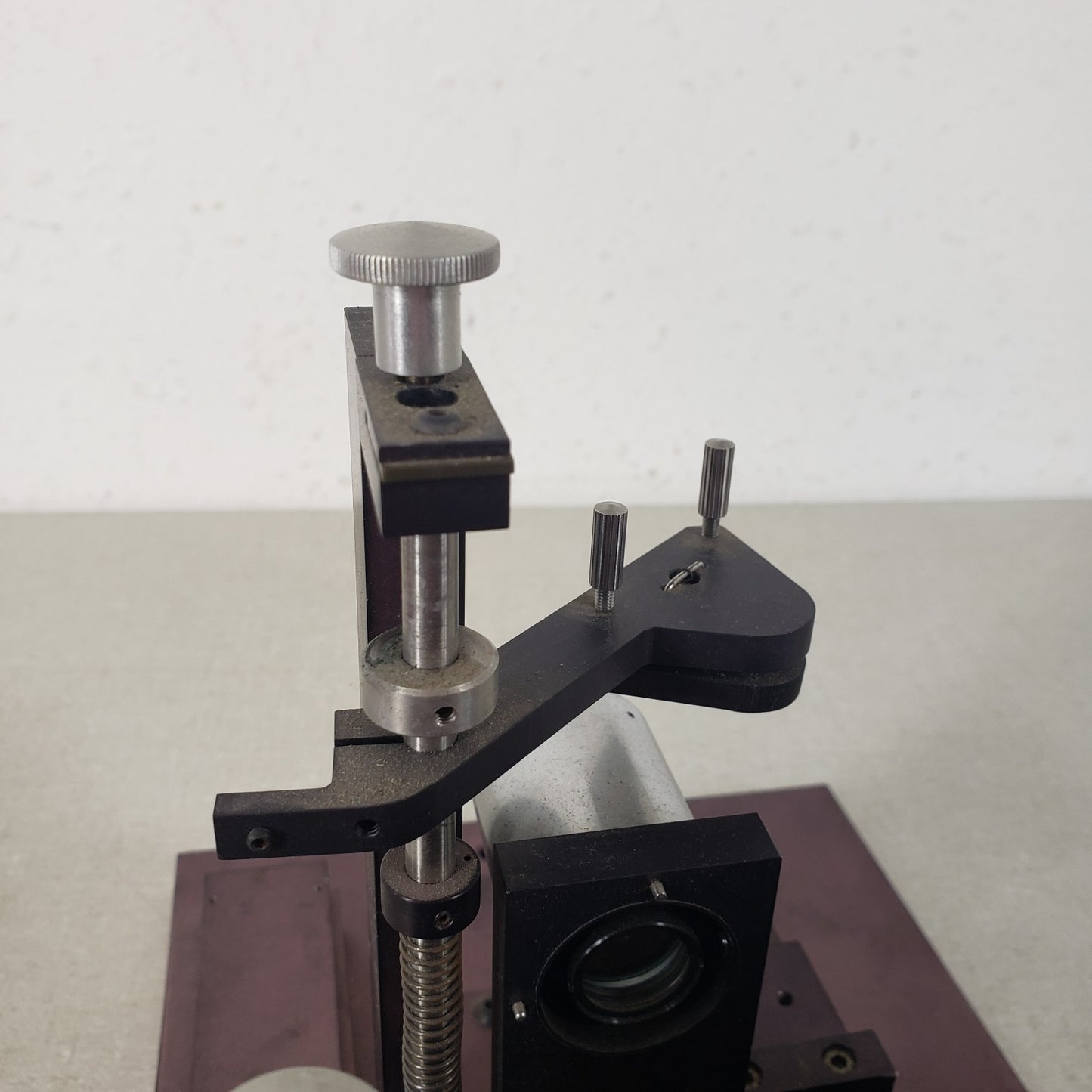 Vintage Microscope Microhardness Tester Manual Scratch Indentation Hardness Test