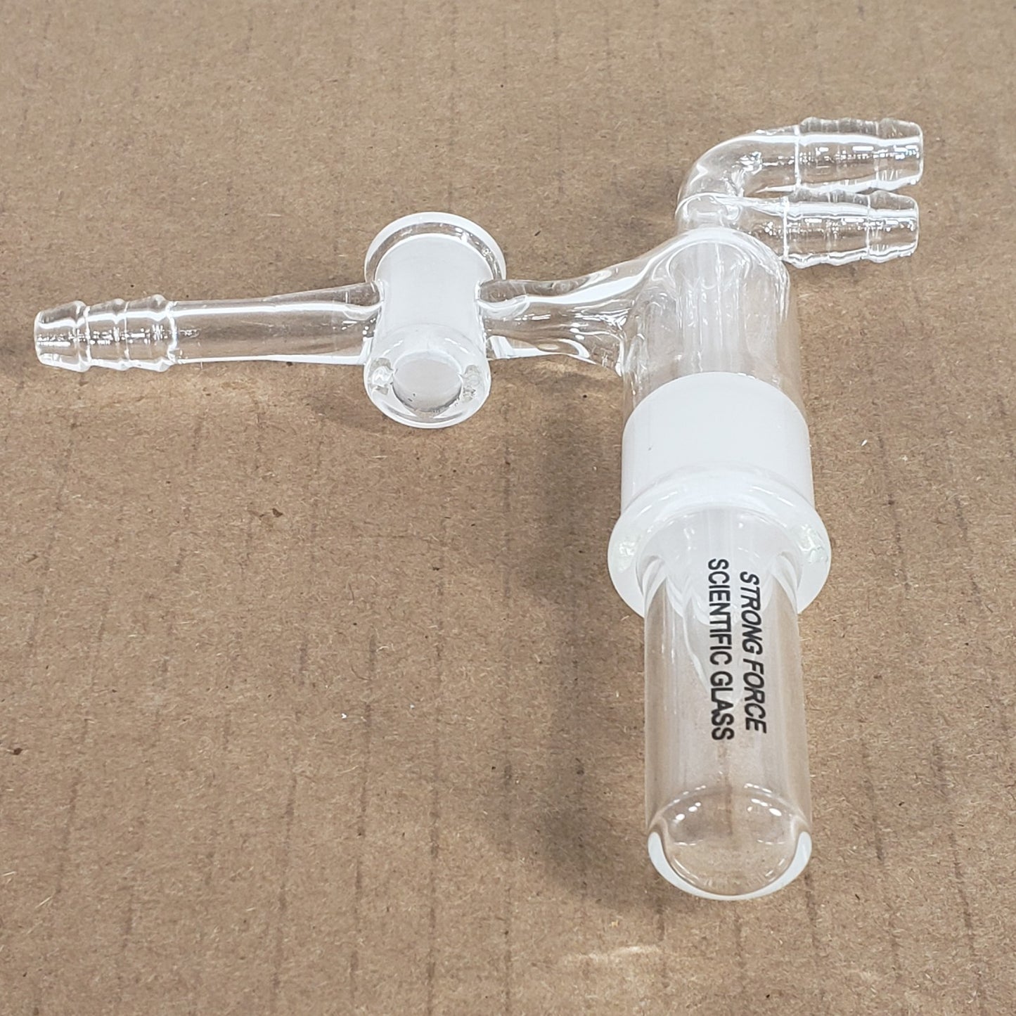 Unbranded Glass Micro Vaccum Sublimer/Cold Finger Assembly 3/8" Hose Inlets