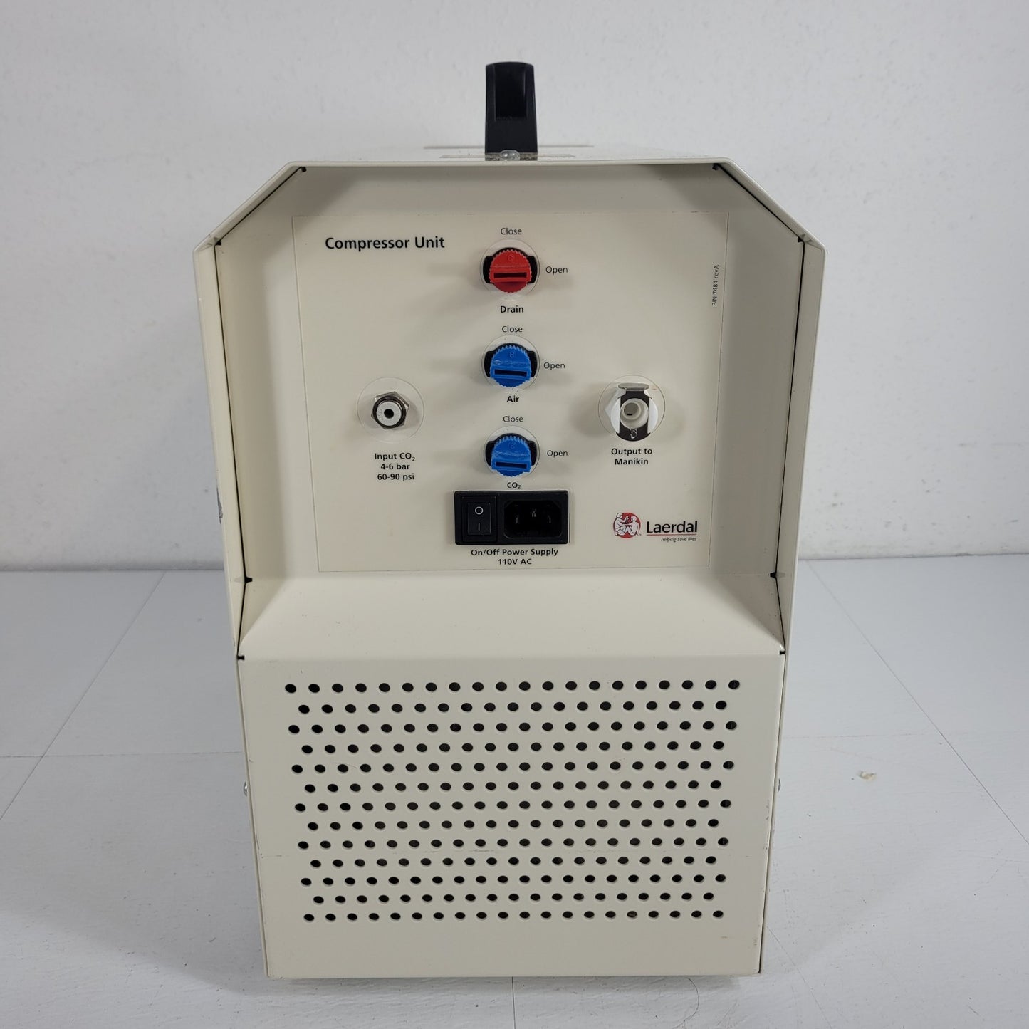 TESTED Laerdal 210-01150 DSS 110-2 SimMan Patient Simulator Compressor 45LPM