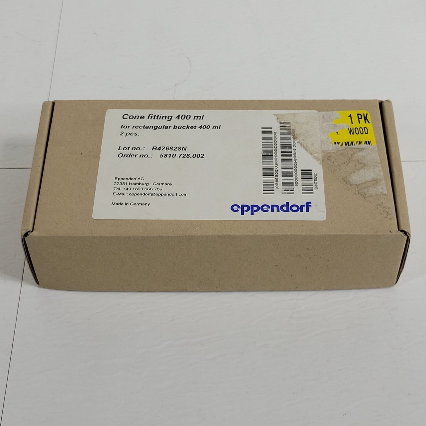 Eppendorf 022638785 400mL Bottle Adapters 500mL Bucket A-4-81 Rotor 5810/R x2