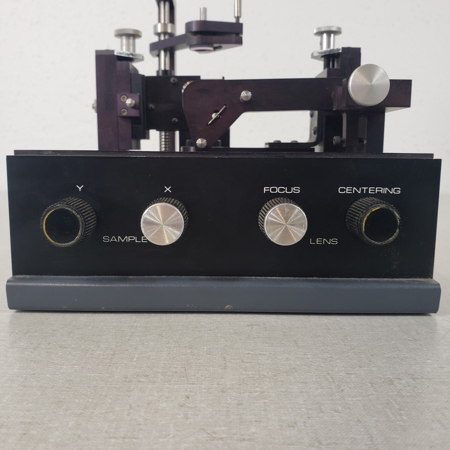 Vintage Microscope Microhardness Tester Manual Scratch Indentation Hardness Test