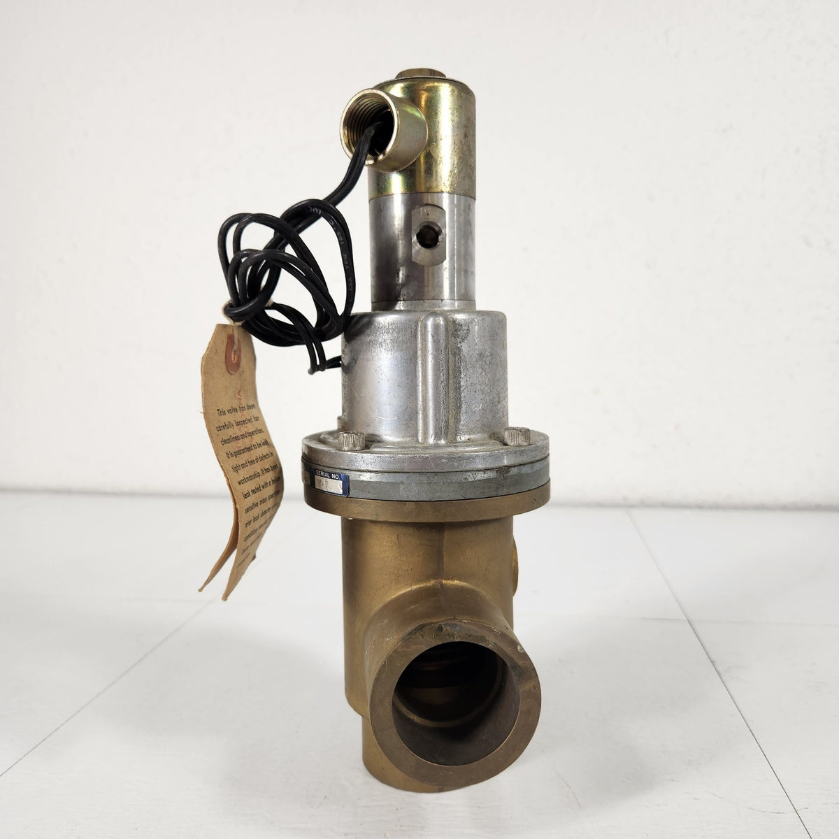 Airco Temescal 1130 1-5/8" Solder Vacuum Valve Pneumatic Skinner Solenoid