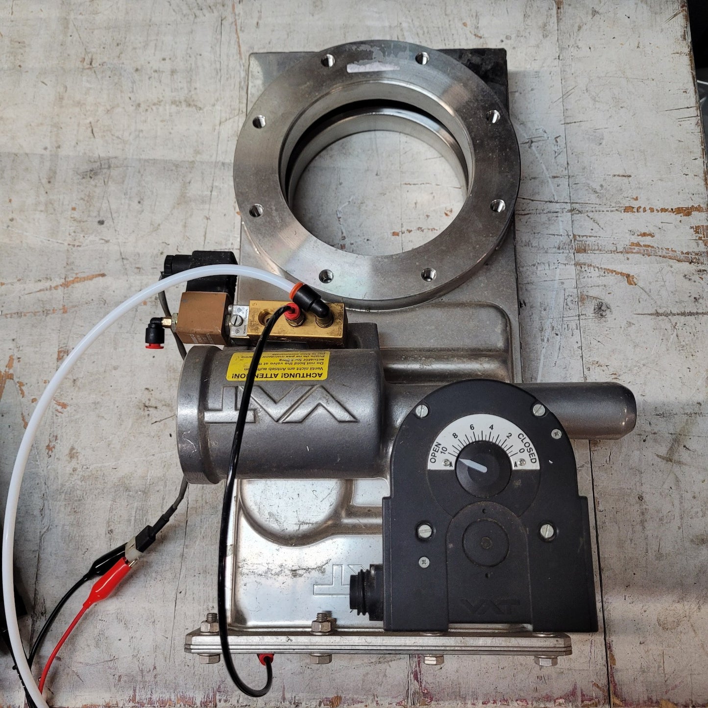TESTED VAT F14-100180 DN160 ISO-F 6in Pneumatic SS High Vacuum Gate Valve ISO160