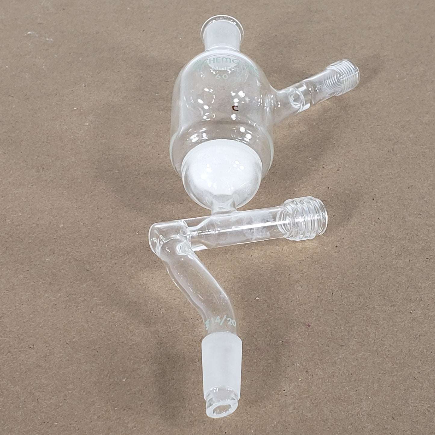 Chemglass AF-0542-01/02 60mL Filter Funnel 14/20 Joint Size Coarse/Medium Frit