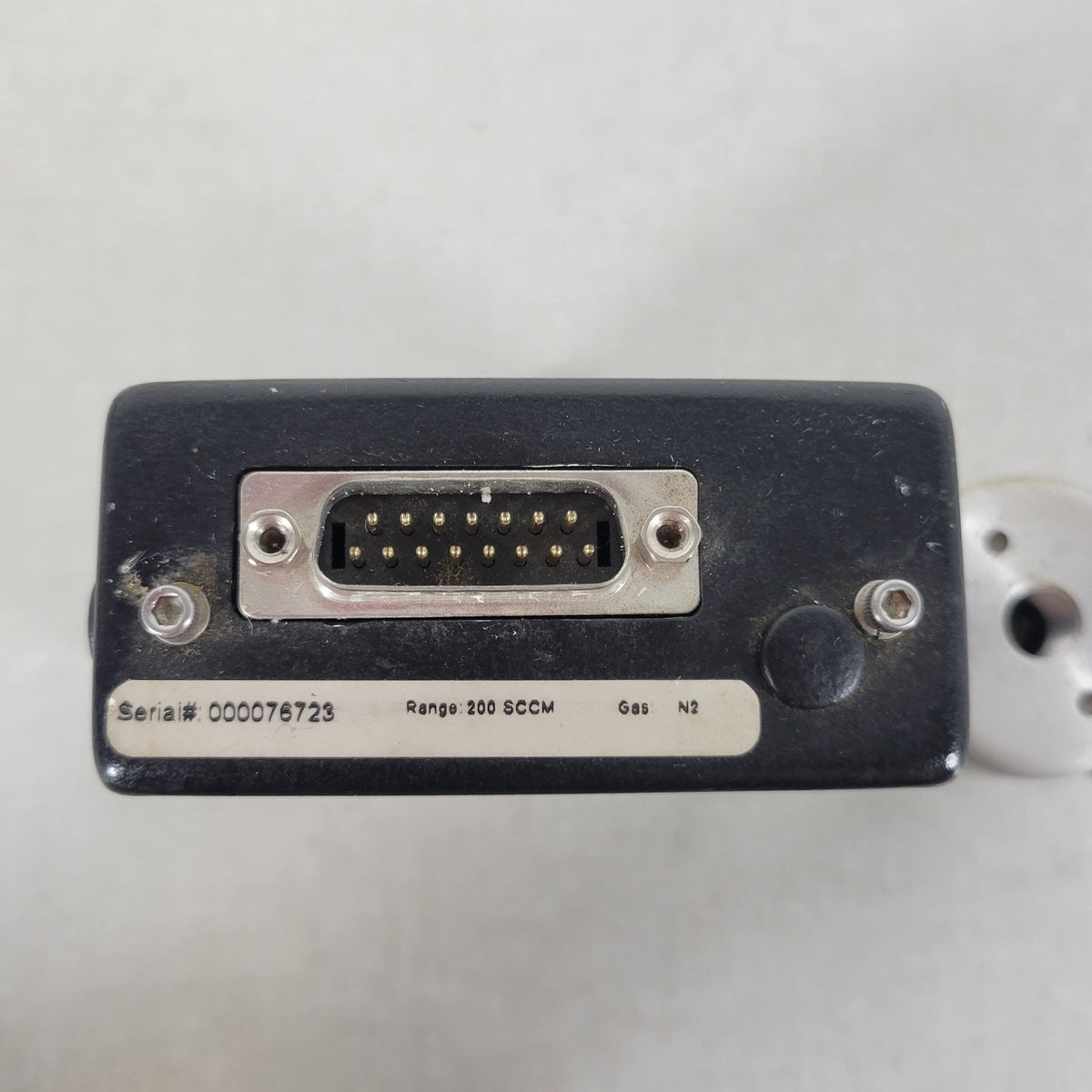 MKS 2179A22CR1BV 200 SCCM N2 Mass-Flo Controller MFC 1/4in VCR 15-Pin Mass Flow