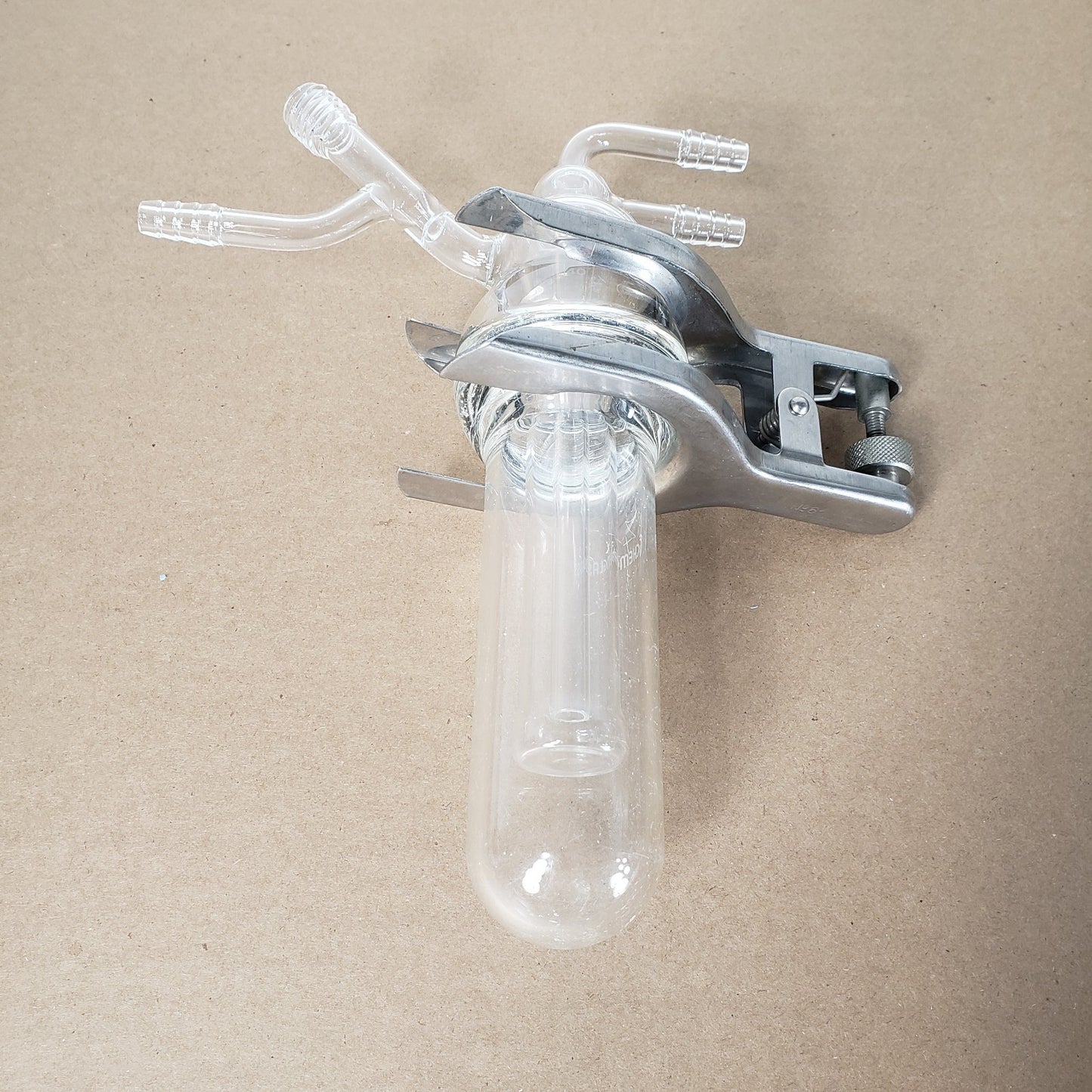 Chemglass CG-3034-02 Dailey Style Sublimators 40mL Full Set of 2 w/Clamps