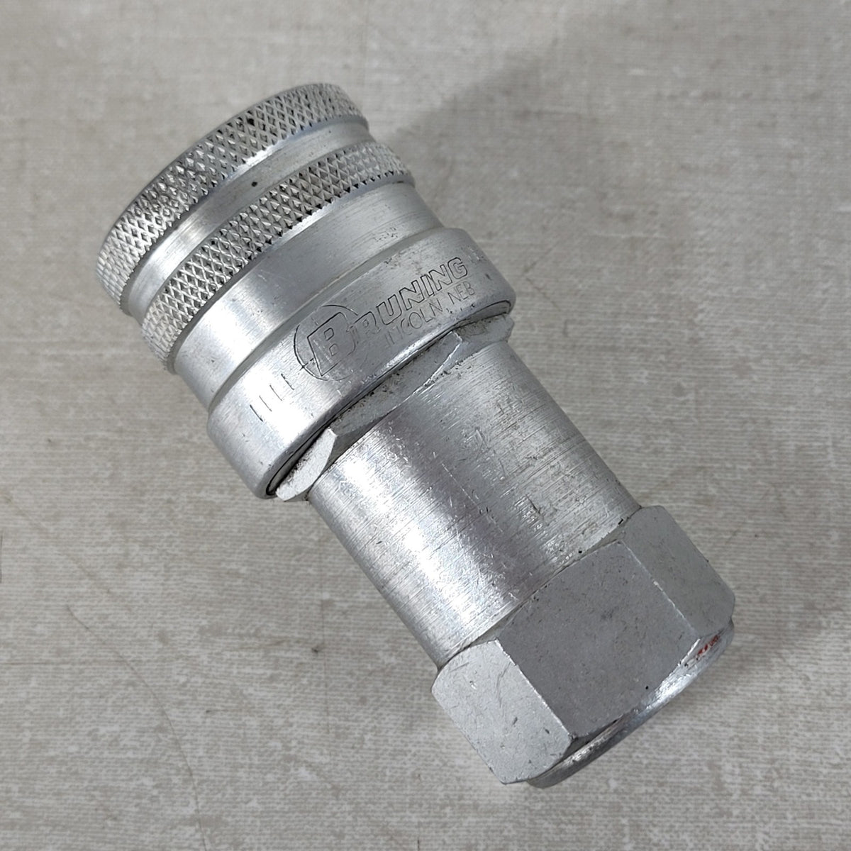 Parker Bruning 1/2" Female Hydraulic Quick Disconnect Coupler Steel