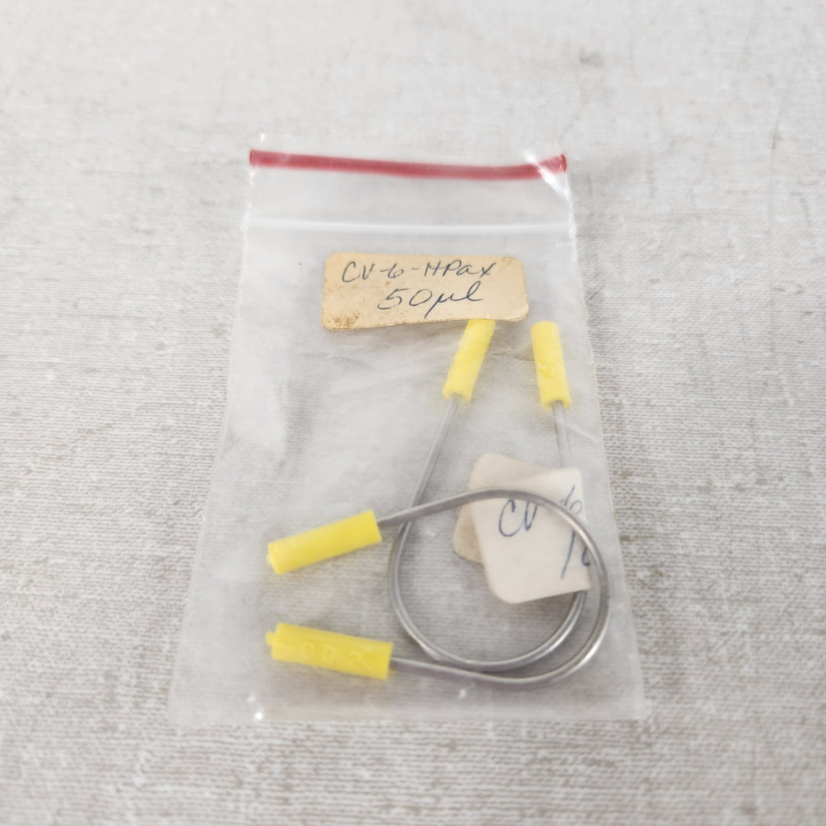 Lot of 2 VICI Valco 50uL Stainless Steel HPLC Sample Loops CV-6-HPax Valve