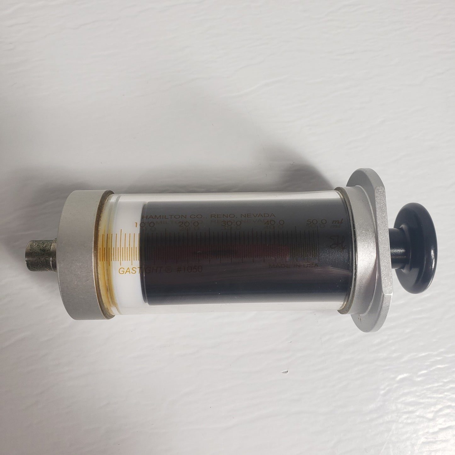 HAMILTON Gastight #1050 50.0ml Srng, Bad Luer Hub Tip