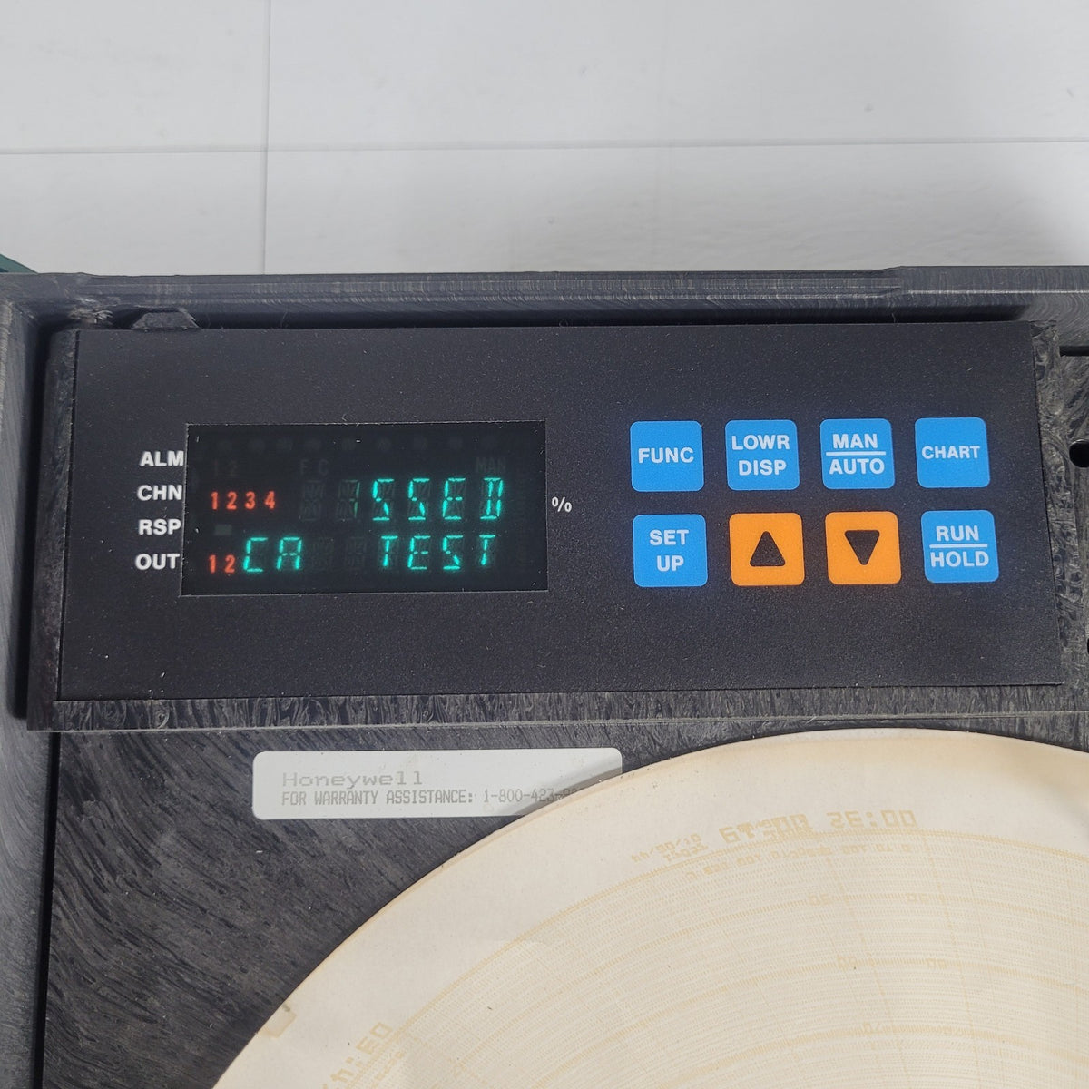 Honeywell DR4500A Truline 12in Digital Circular Chart Temperature Recorder