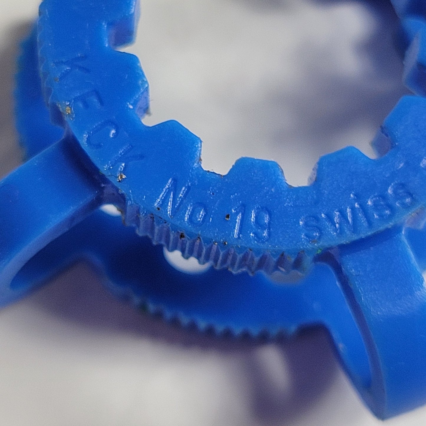 Pack of 15 SCHOTT Duran KECK KC19 Blue Plastic Joint Clips 19/22 19/26