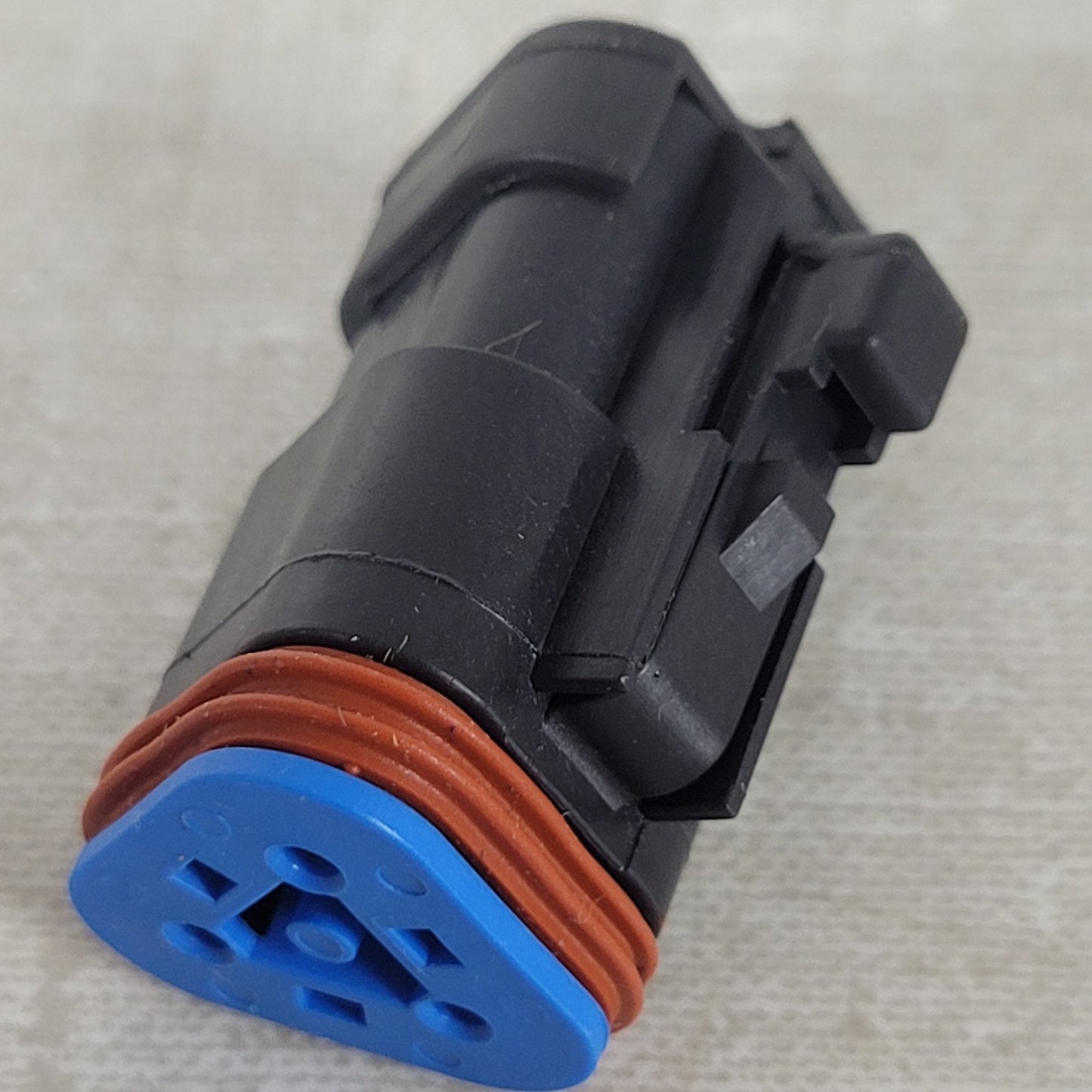 2x Deutsch DT06-3S-EP10 3-Way Socket Plug Connectors 120 Ohm Resistor A-B Black