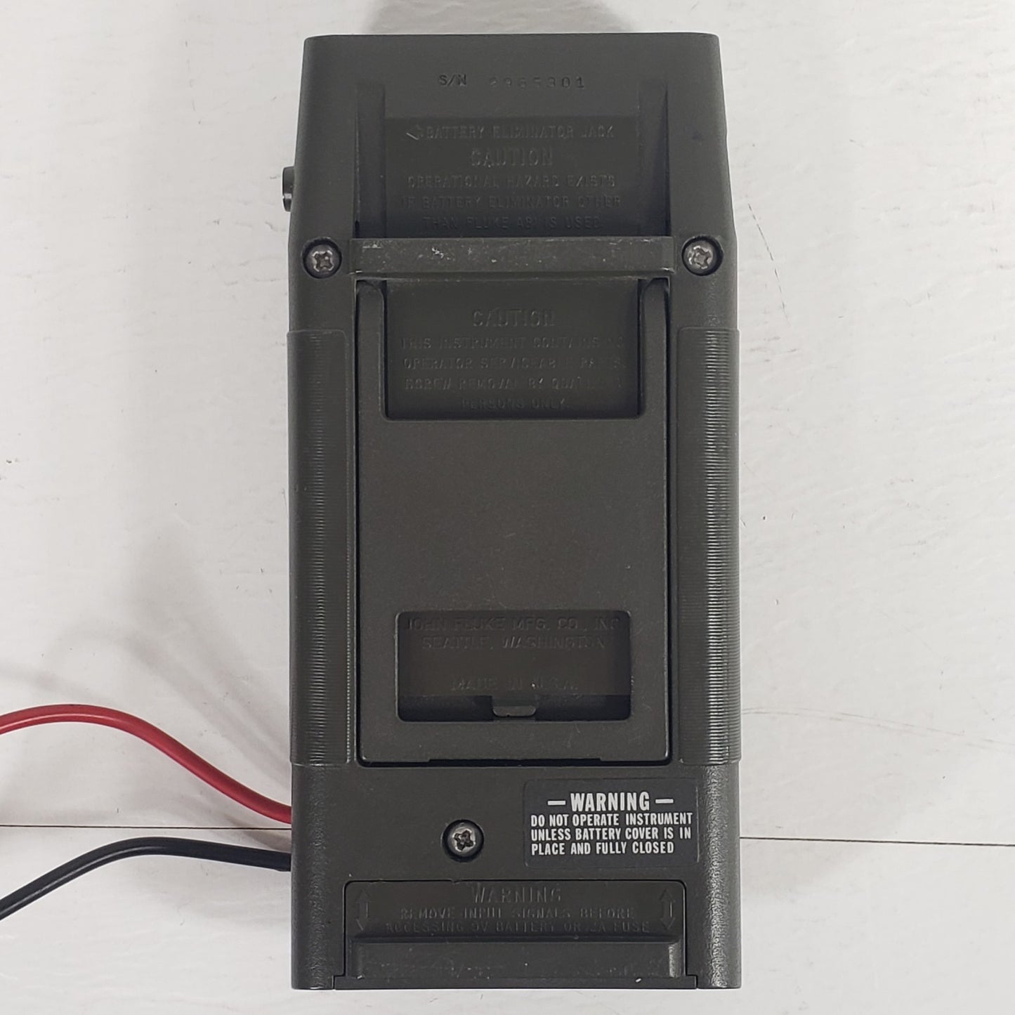 TESTED Fluke D800 Digital Multimeter DMM 500V 2A w/ Original Test Probes