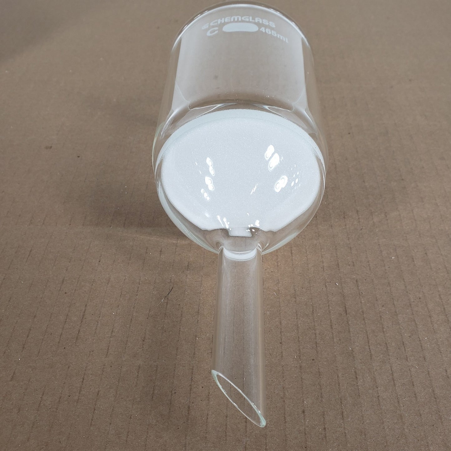Chemglass CG-1402-L-05 Buchner Filter Funnel Extra Capacity 465mL Coarse Frit