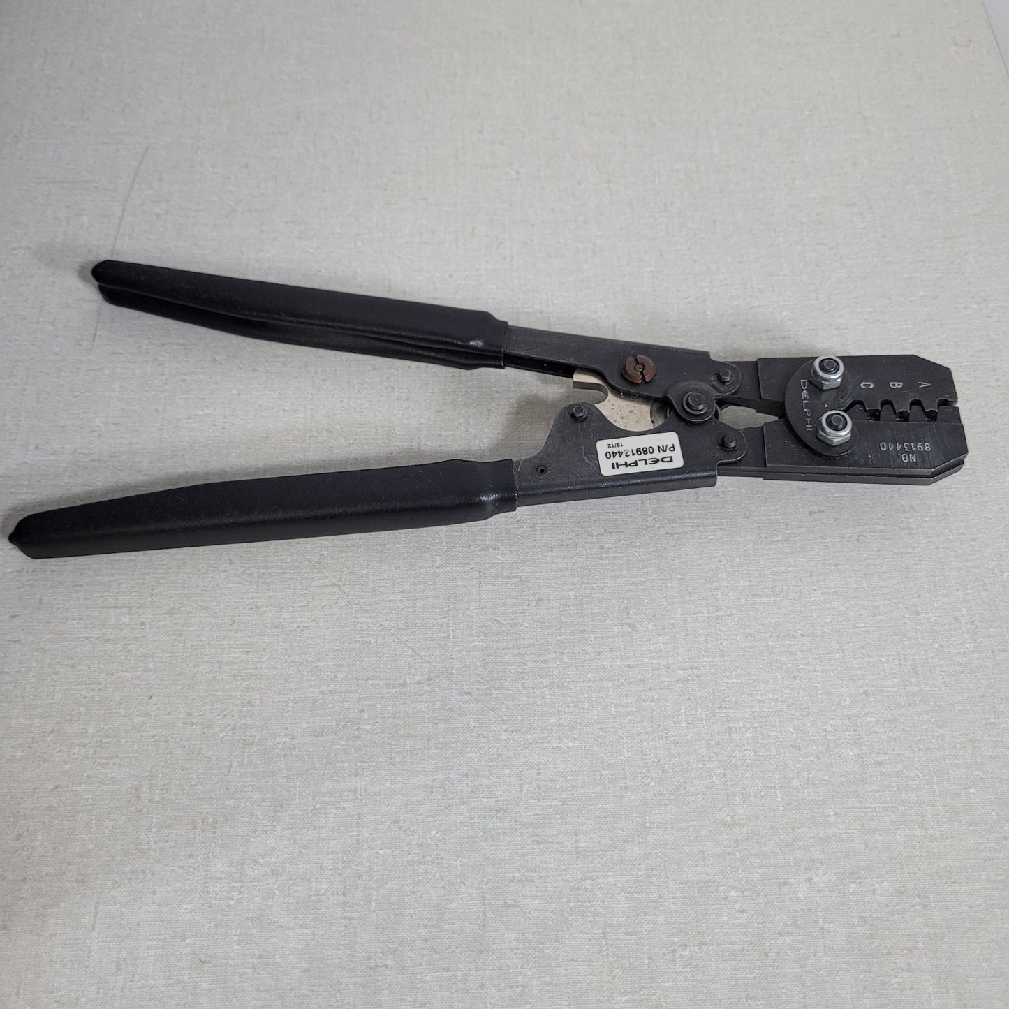 Delphi 08913440 Ratcheting Electrical Terminal Crimp Tool Hand Crimper A B Die