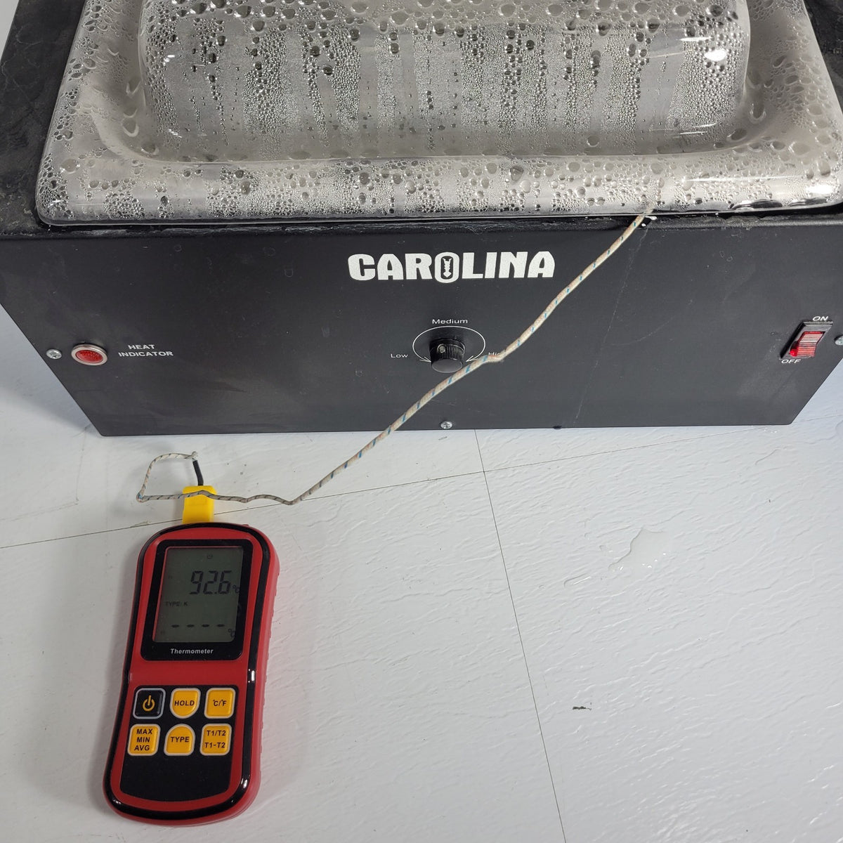 TESTED Carolina 216248 9L Lab Water Bath Variable Temperature Control 110V
