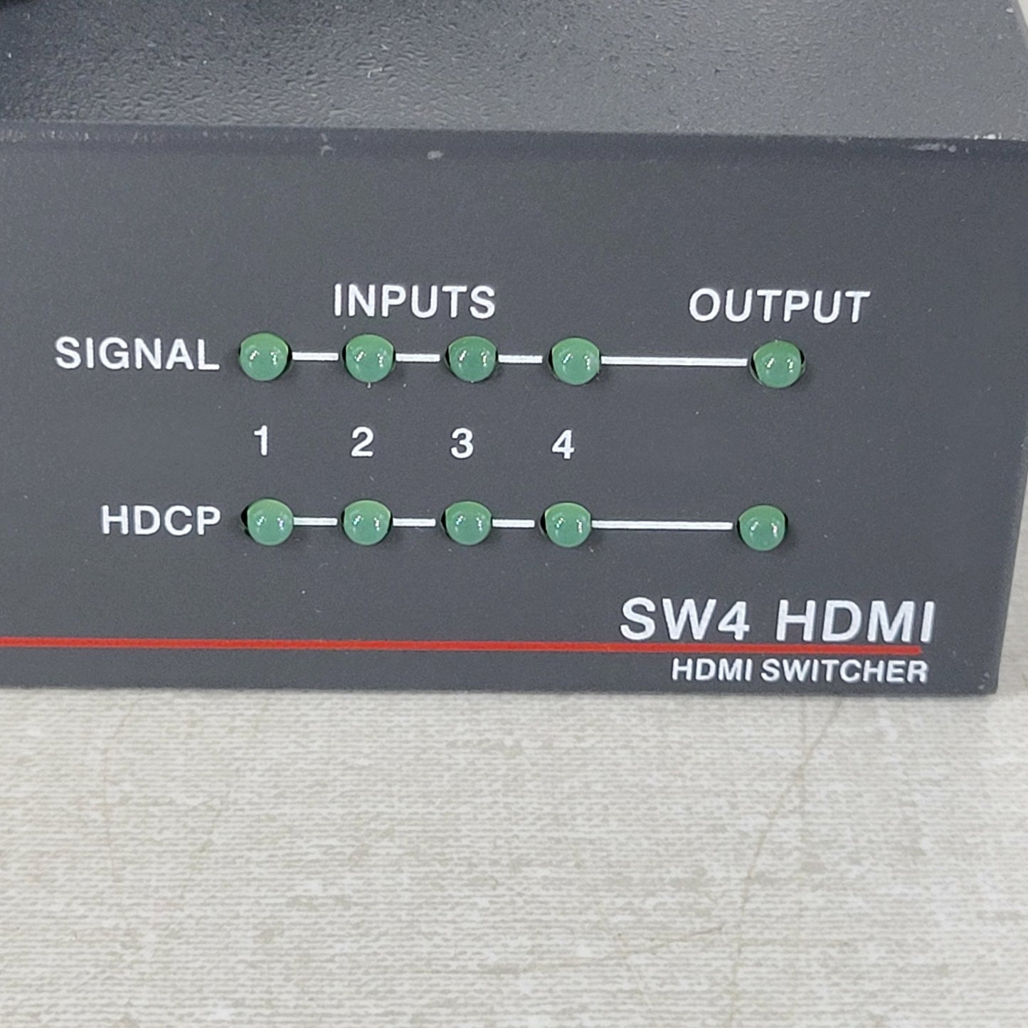 EXTRON SW4 HDMI Switcher with Power Supply, 4 HDMI Inputs, 1 HDMI Output