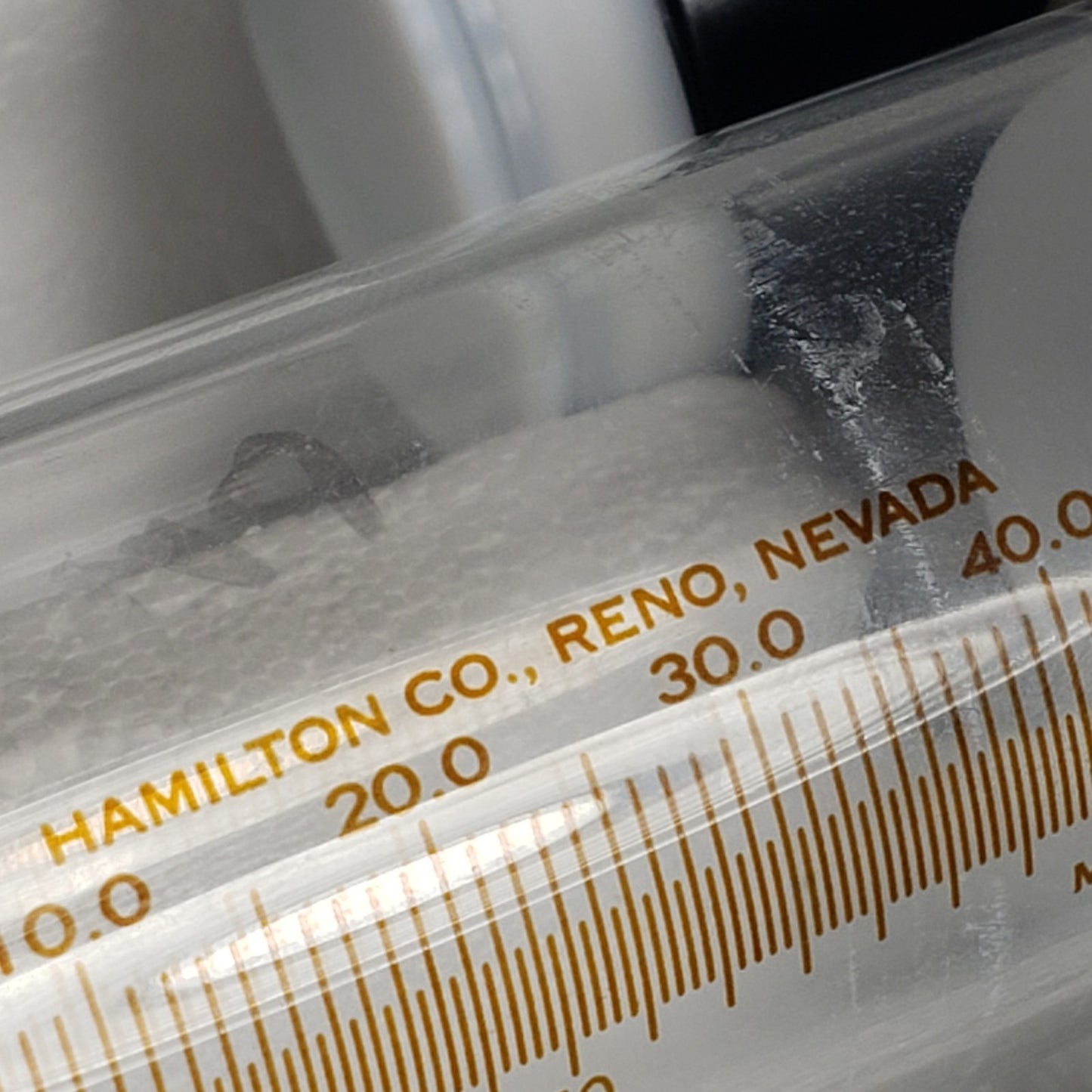 Hamilton 85020 1050TLL 50mL Gastight Srng PTFE Luer Lock w/Extra Plunger