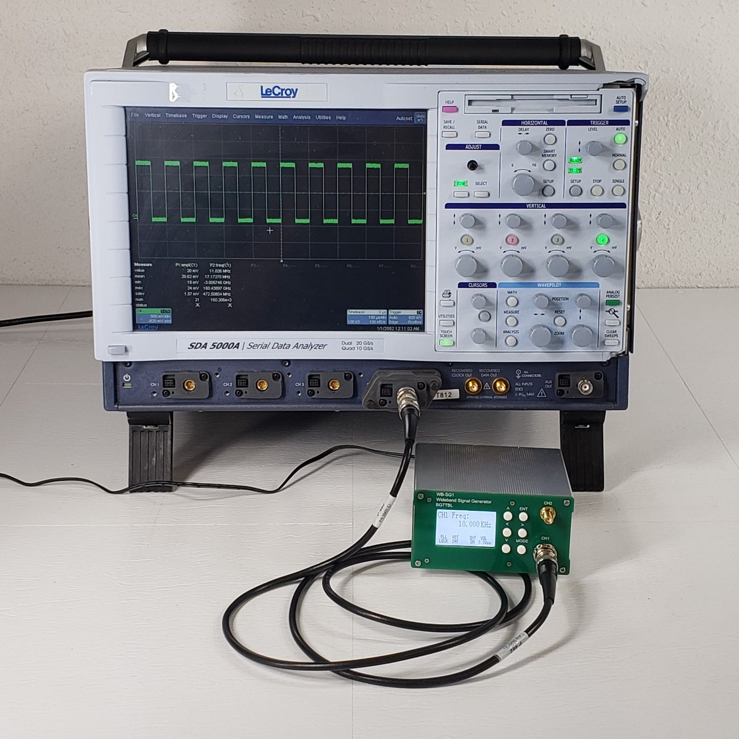 TESTED LeCroy SDA-5000A 4 Channel Serial Data Analyzer Oscilloscope 20GS/s 4Vpk