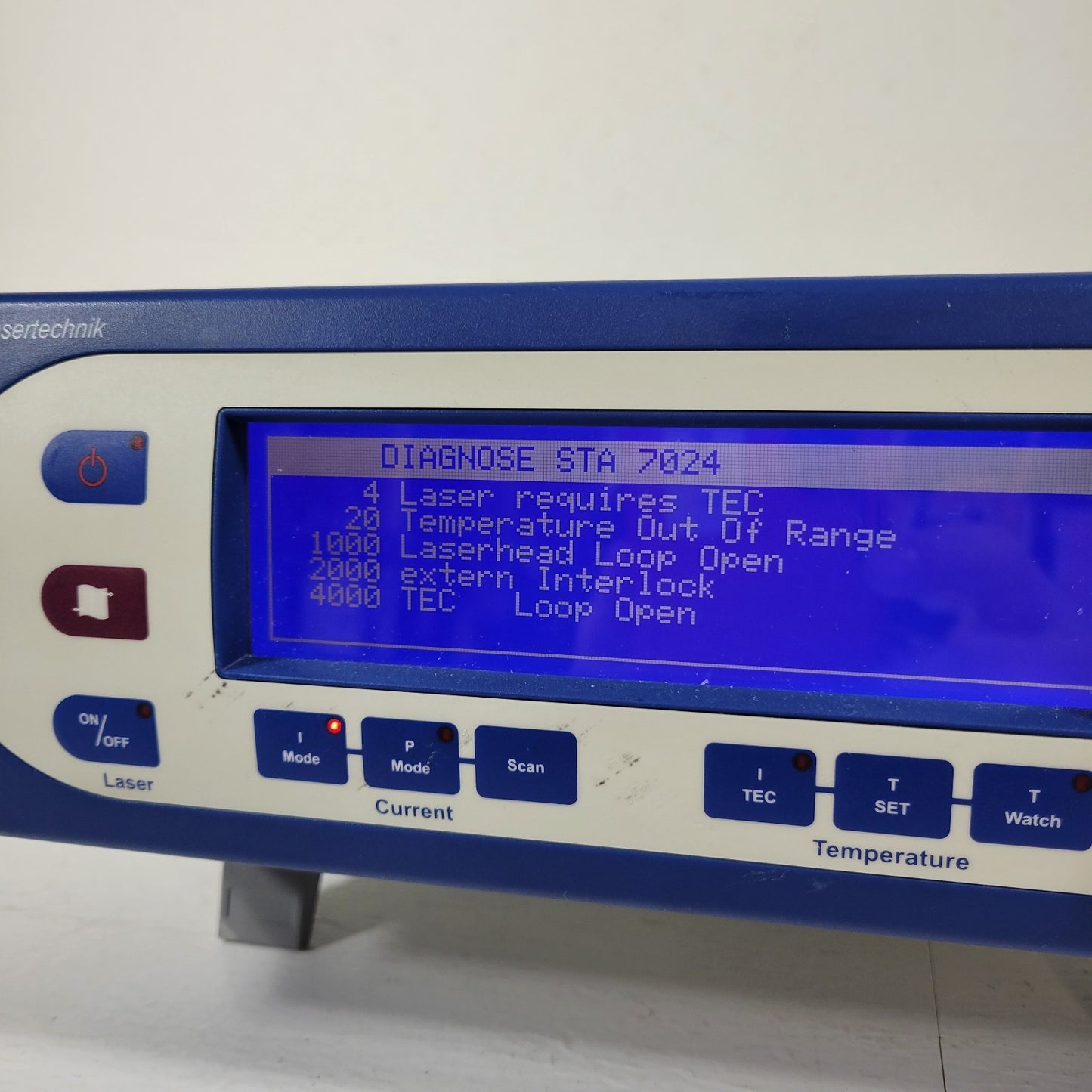 Sacher Lasertechnik Pilot PC 4000 Laser Diode Controller Photodiode Temperature