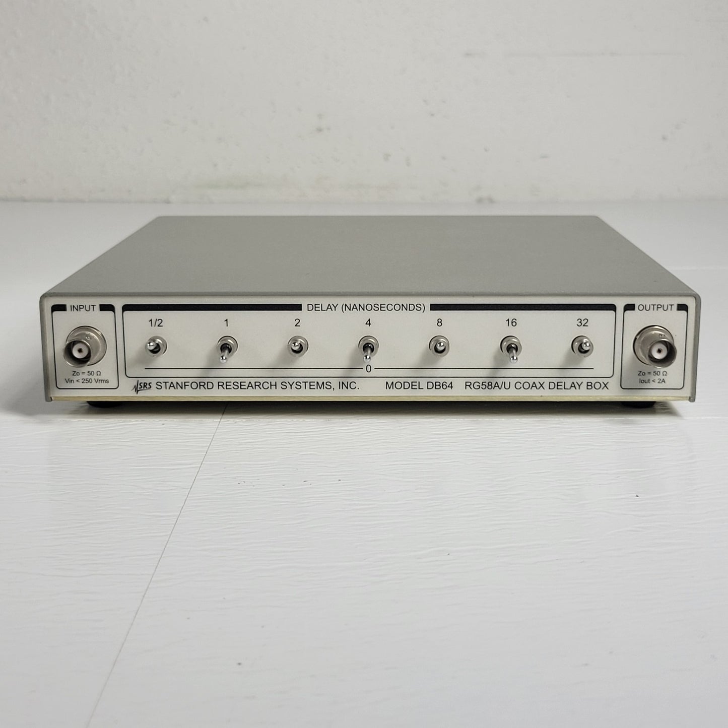 Stanford Research Systems SRS DB64 Coax Delay Box 0-63.5ns 0.5ns Resolution