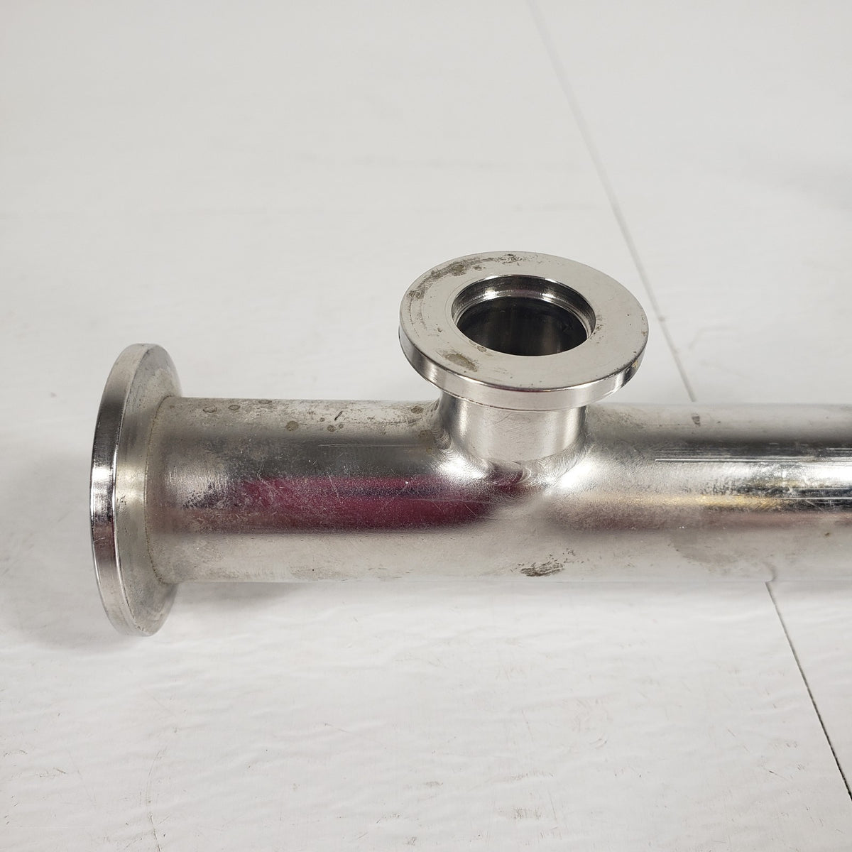 KF40 NW40 ISO-KF to KF16 NW16 Long 3-Way Reducing Tee High Vacuum Stainless