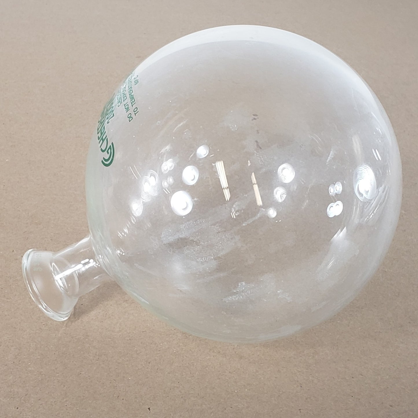 Chemglass CG-1508-12 2000mL Heavy Walled Round Bottom Flask Socket Joint 35/25