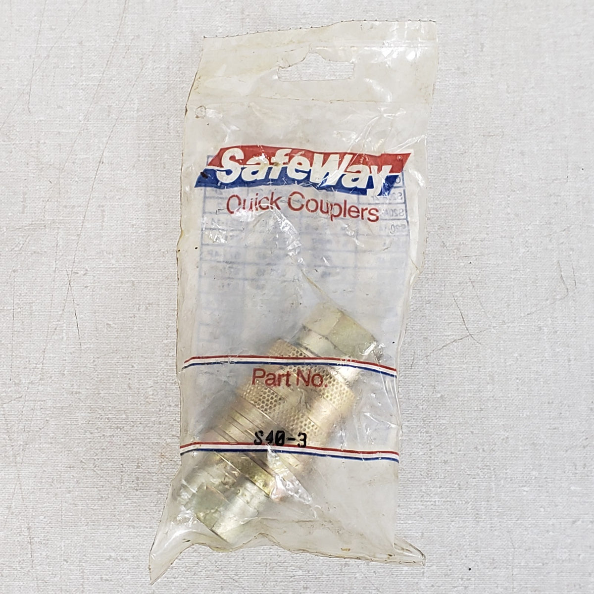 NOS Safeway S45-3 3/8" NPT Female Hydraulic Quick Coupler 3000 PSI