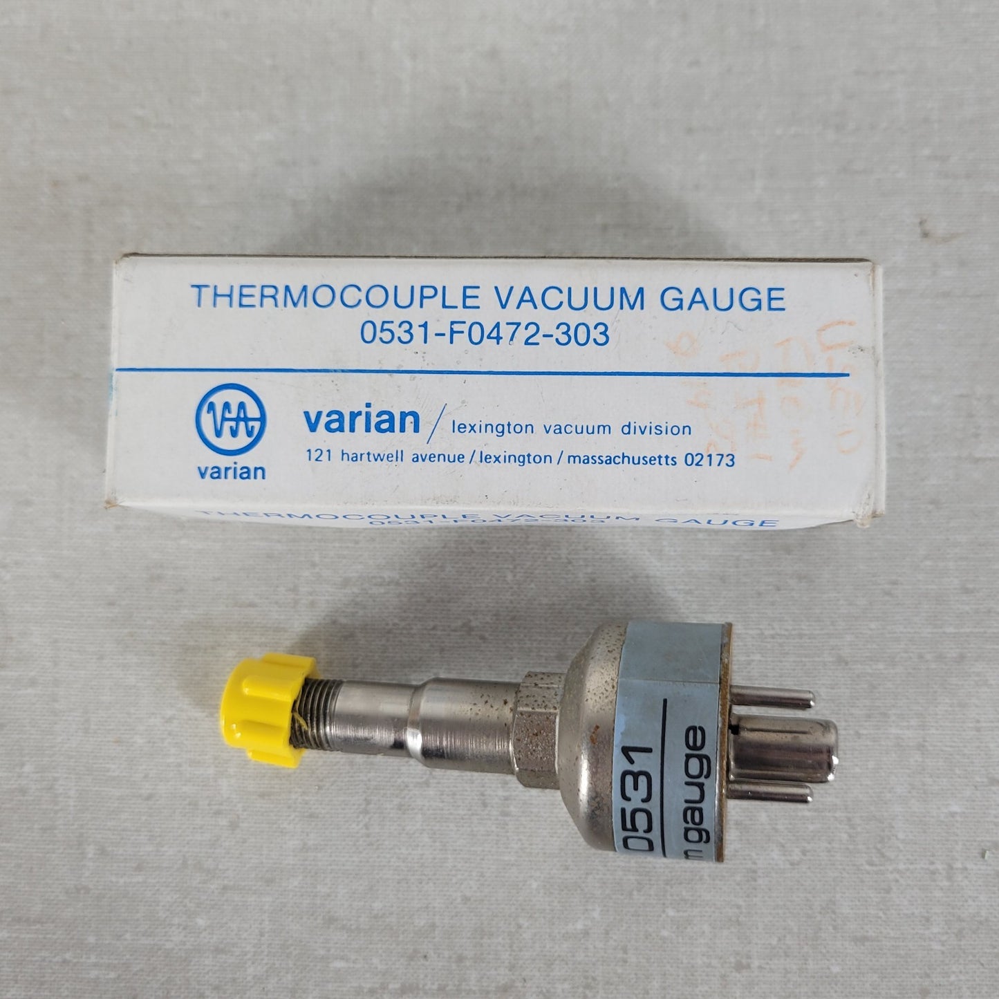 Varian 0531 Thermocouple Vacuum Gauge 1/8" NPT Nickle Plated Stainless Steel