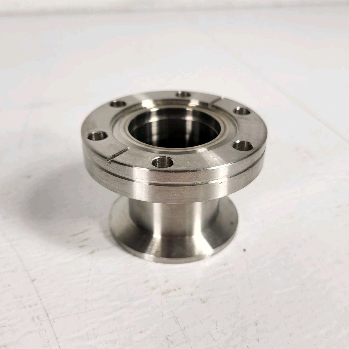 CF35 2.75" ConFlat to KF40 NW40 Stainless Steel Vacuum Adapter 1.8" Long