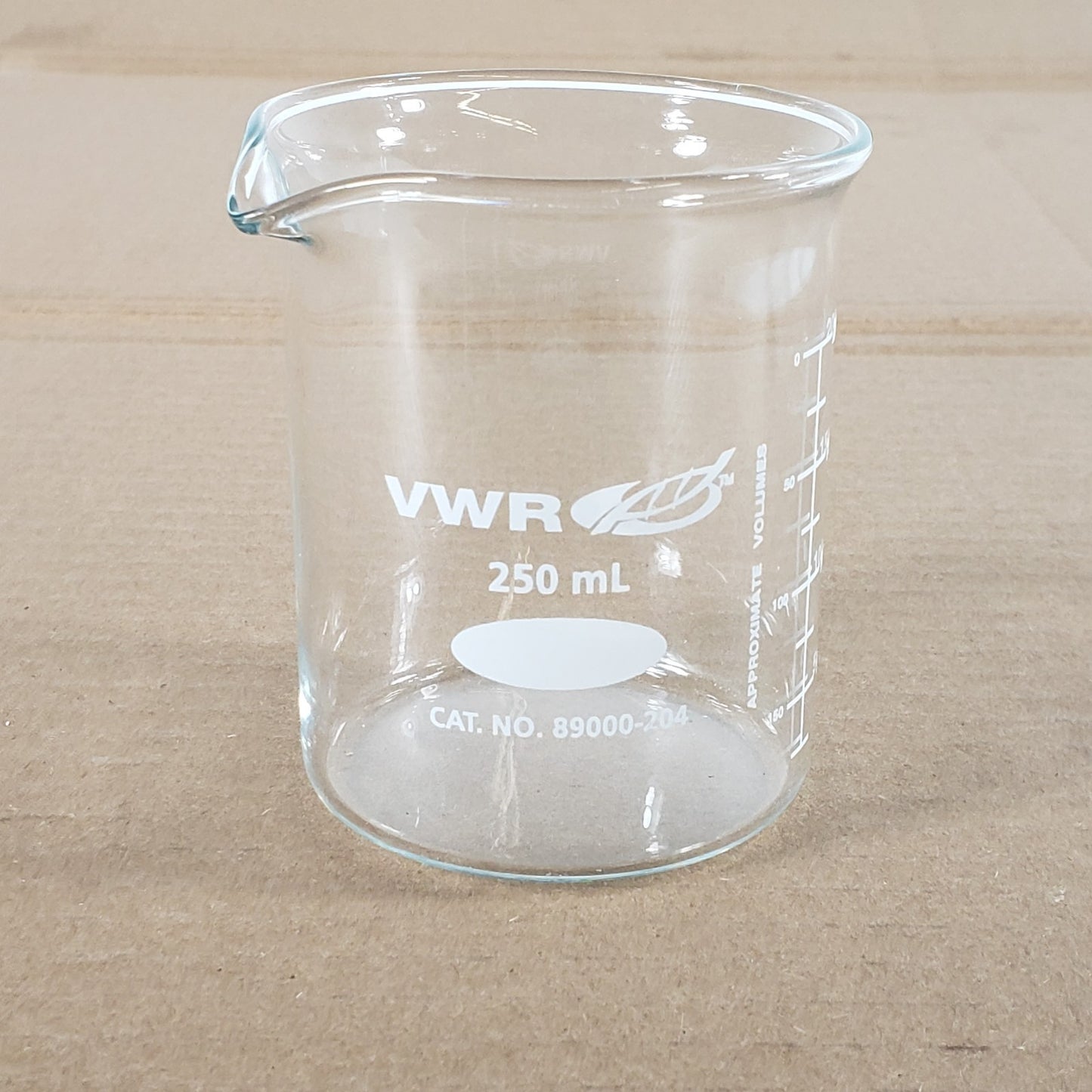 Lot Of 5 Pyrex/VWR/Kimble Kimax No. 1000-250/89000-204/14000R 250mL Beakers
