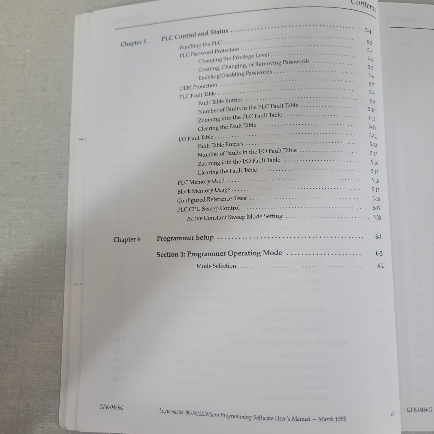 GE Fanuc GFK-0466G Logicmaster 90 Series 90-30/20/Micro Programming User Manual