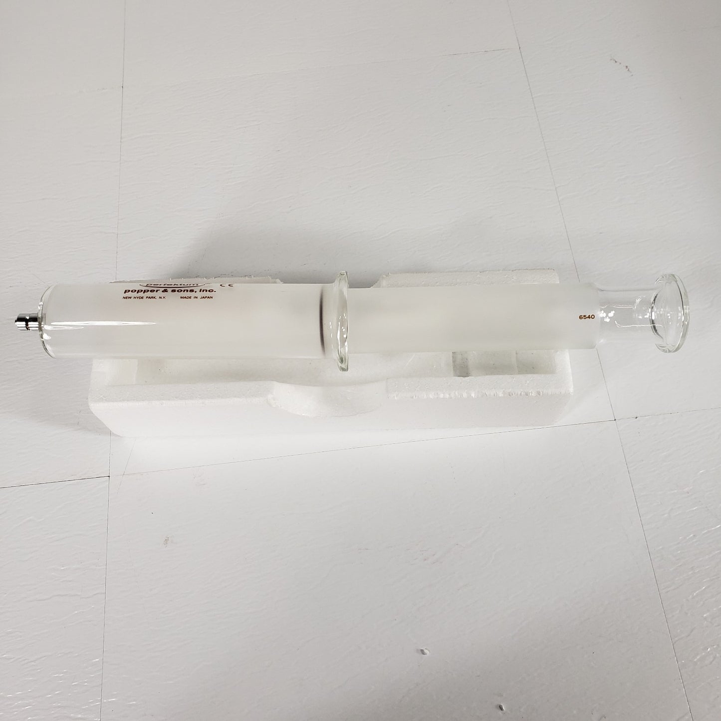 POPPER & SONS 5177 Perfektum Glass 100cc Luer Lock Tip Hypodermic Glass