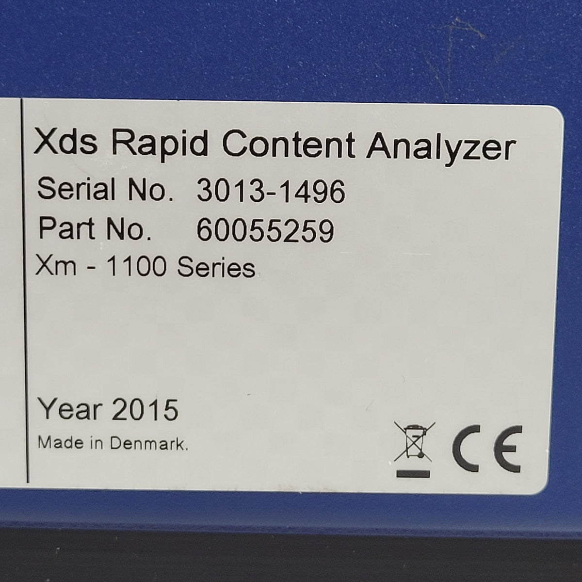 TESTED FOSS XDS 60055167 60055259 NIR Rapid Content Analyzer w/ PC, Software