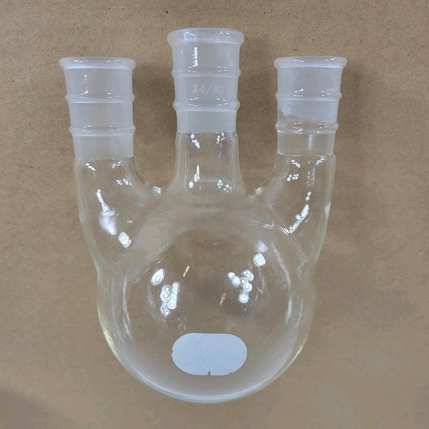 Ace Glass 6939-15 Round Bottom Flask Vertical 3-Neck 500 mL SN-24/40 CN-24/40