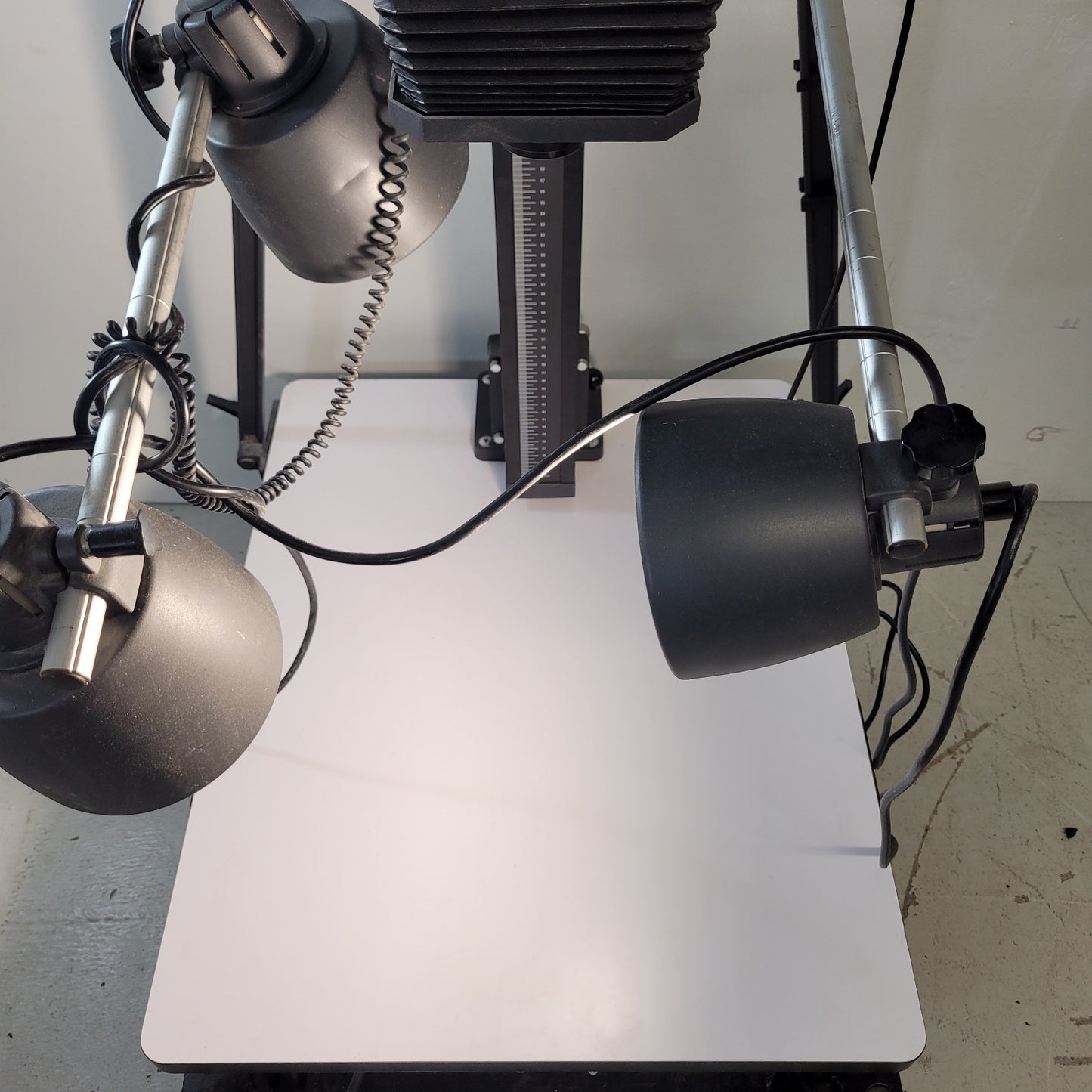 Polaroid MP-4 Land Camera Copy Stand System w/ Camera Head & Lighting Setup