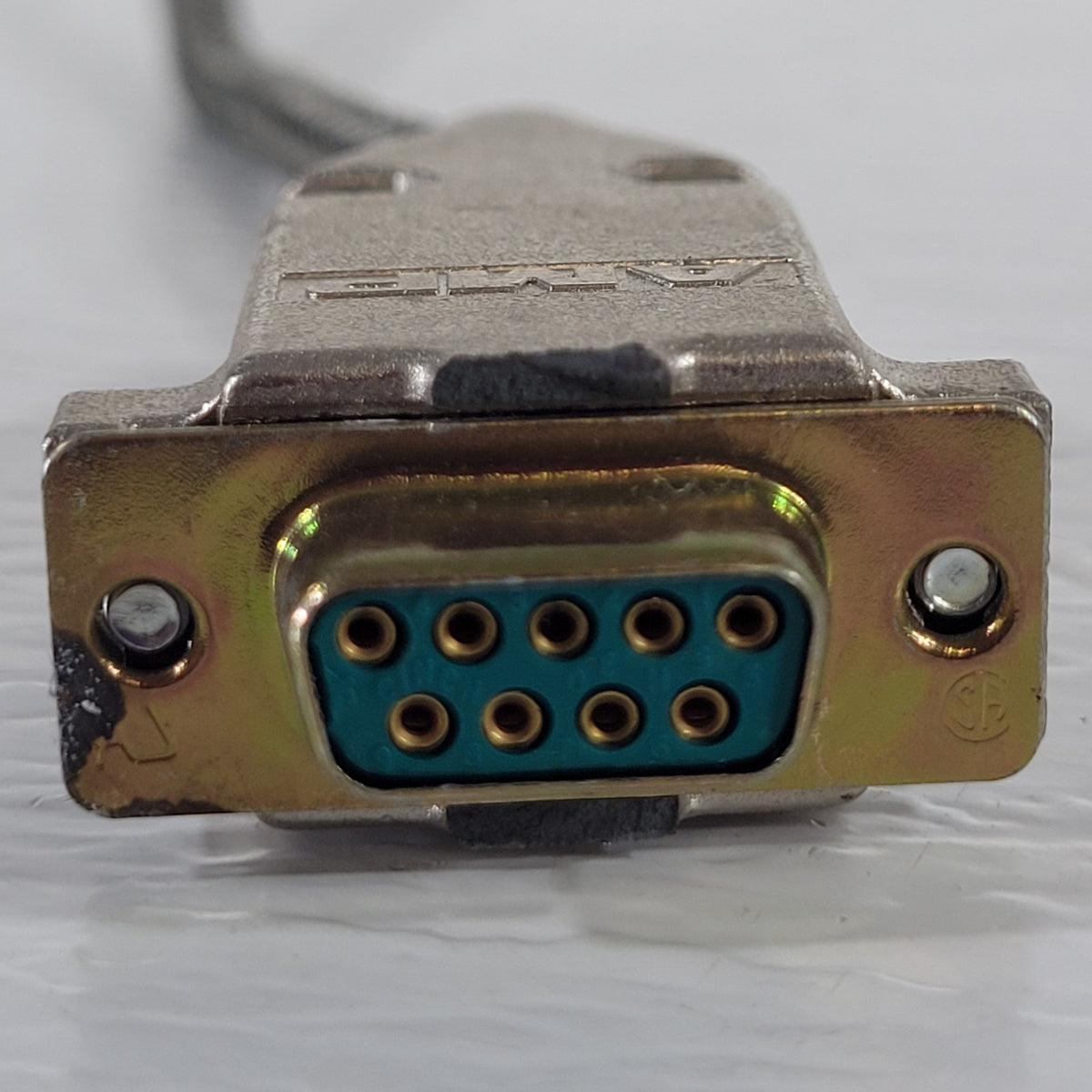 UHV Vacuum DB9 9-Pin Male to Female Metal Braided Shielded Cable 24" AMP