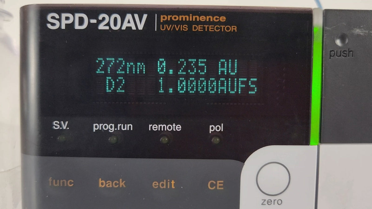 Shimadzu SPD-20AV Prominence UV-Vis HPLC Detector Tested Working w/ Video