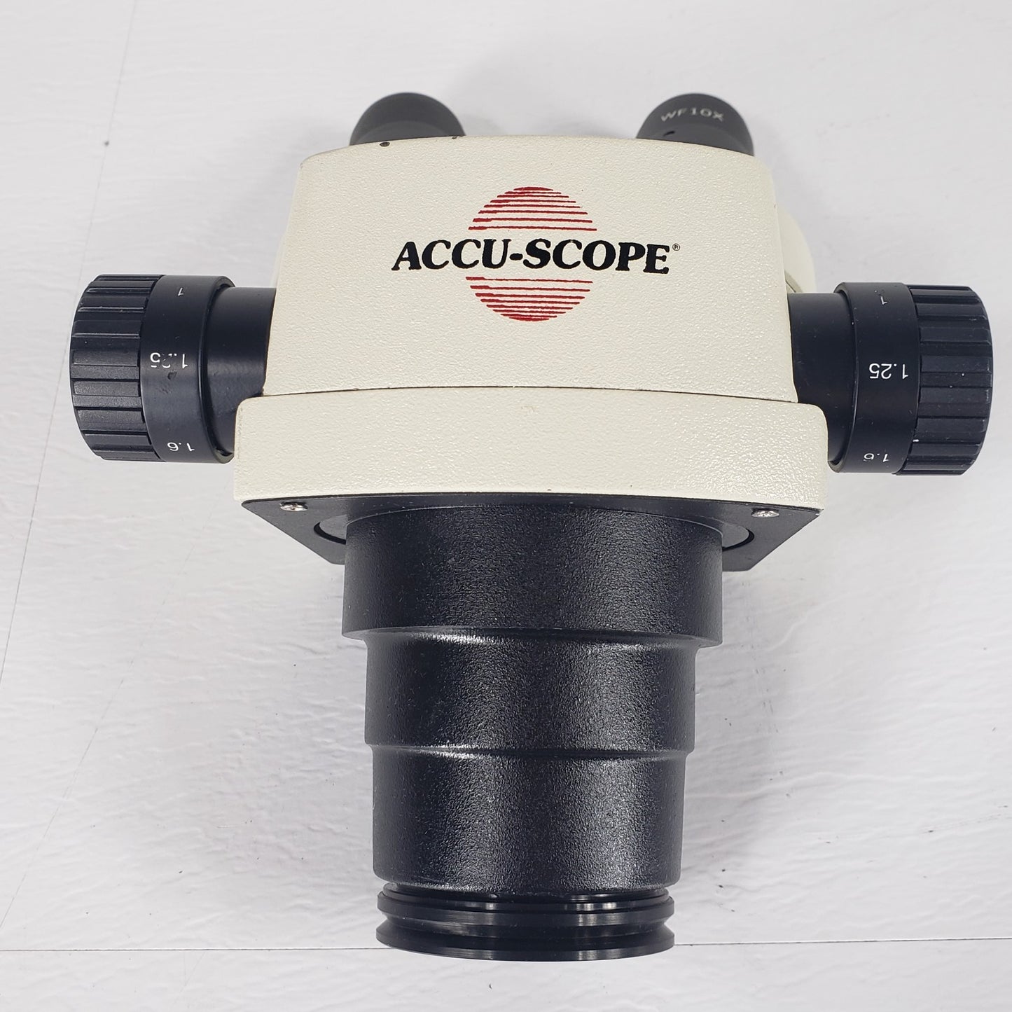 TESTED Accu-Scope Stereo Zoom Microscope WF10x Eyepieces 7.5-35x Mag. Head Only