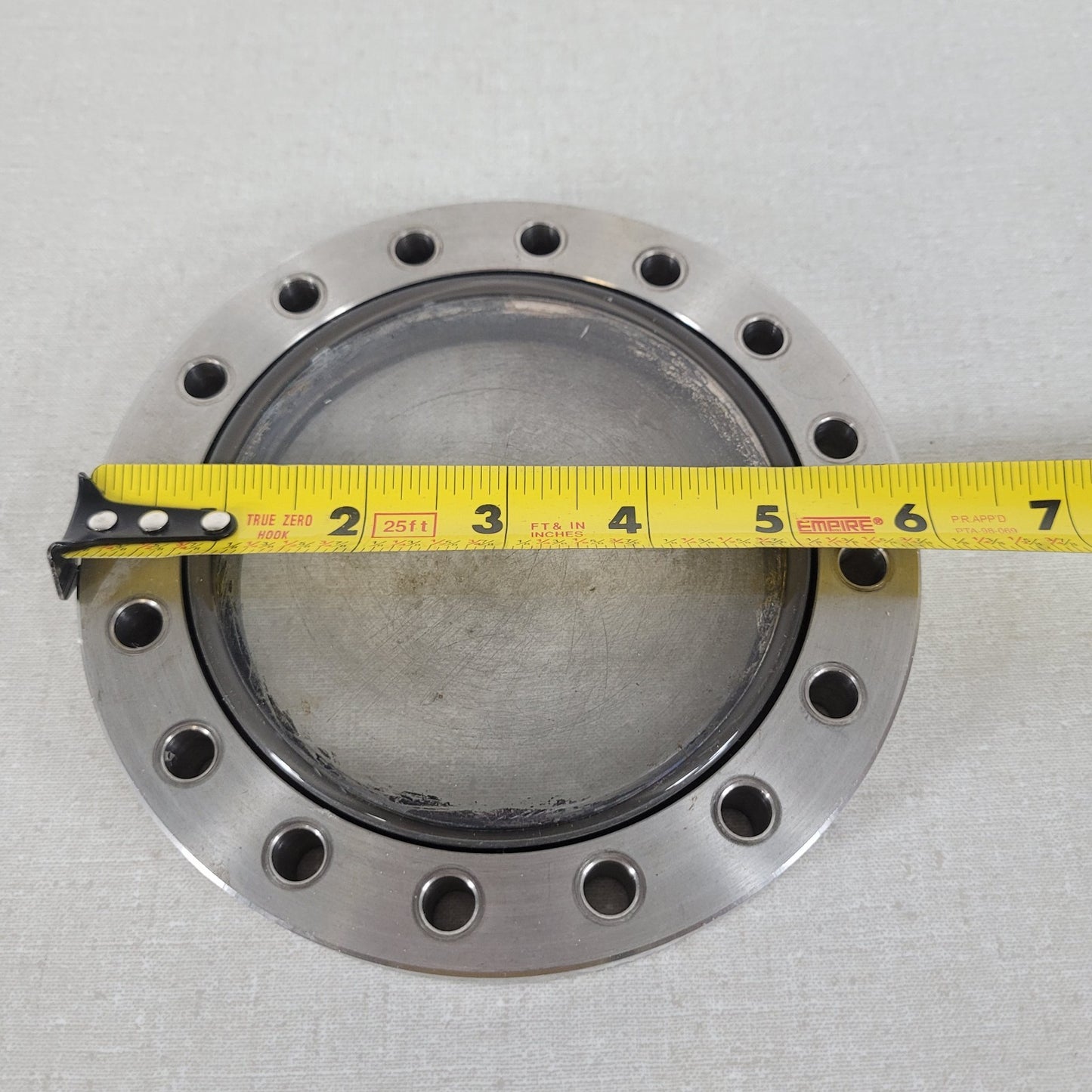 Varian Conflat DN100CF 4" Viewport Glass UHV Ultra High Vacuum SS Optical