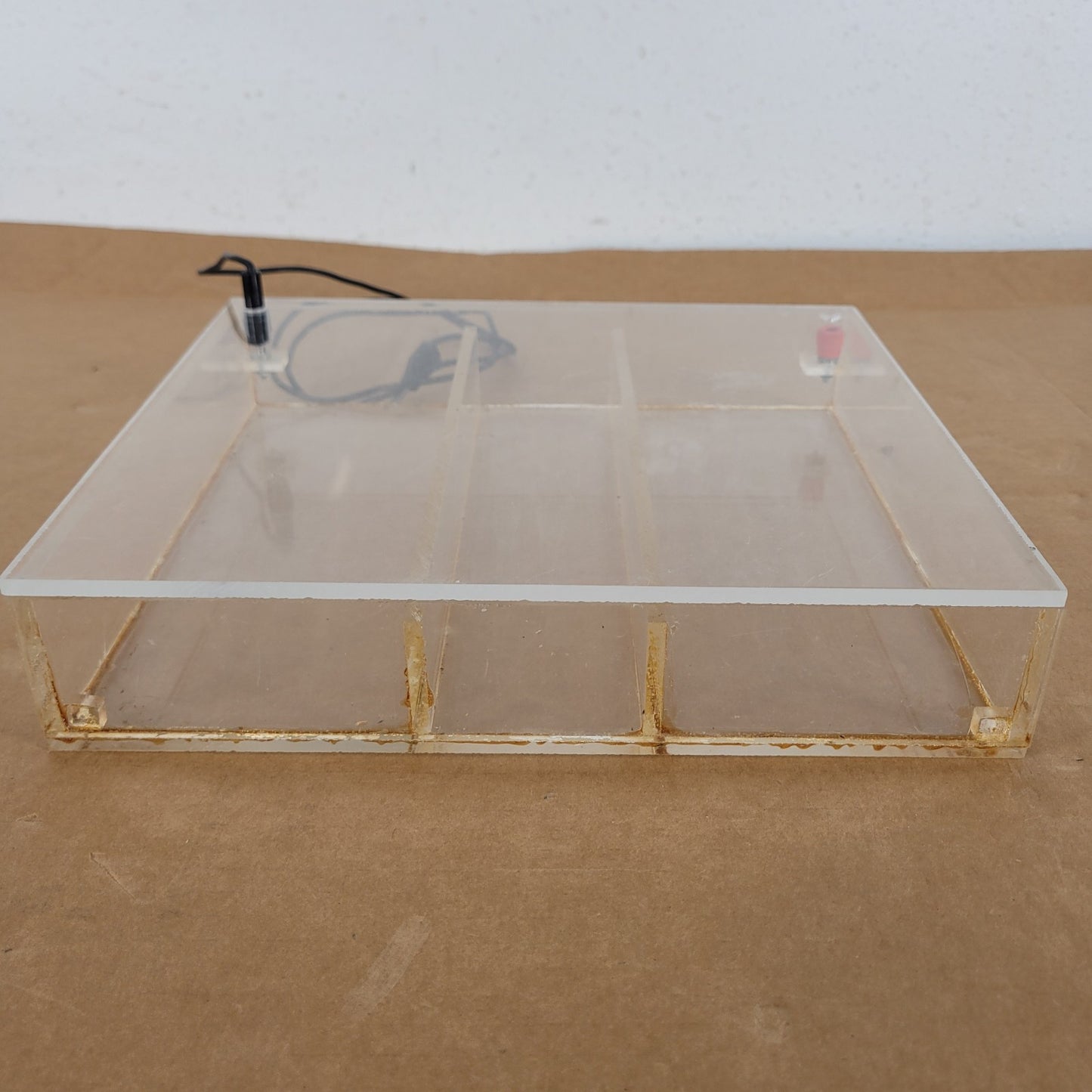 Acrylic Horizontal Gel Electrophoresis Chamber Tank w/ Banana Power Leads