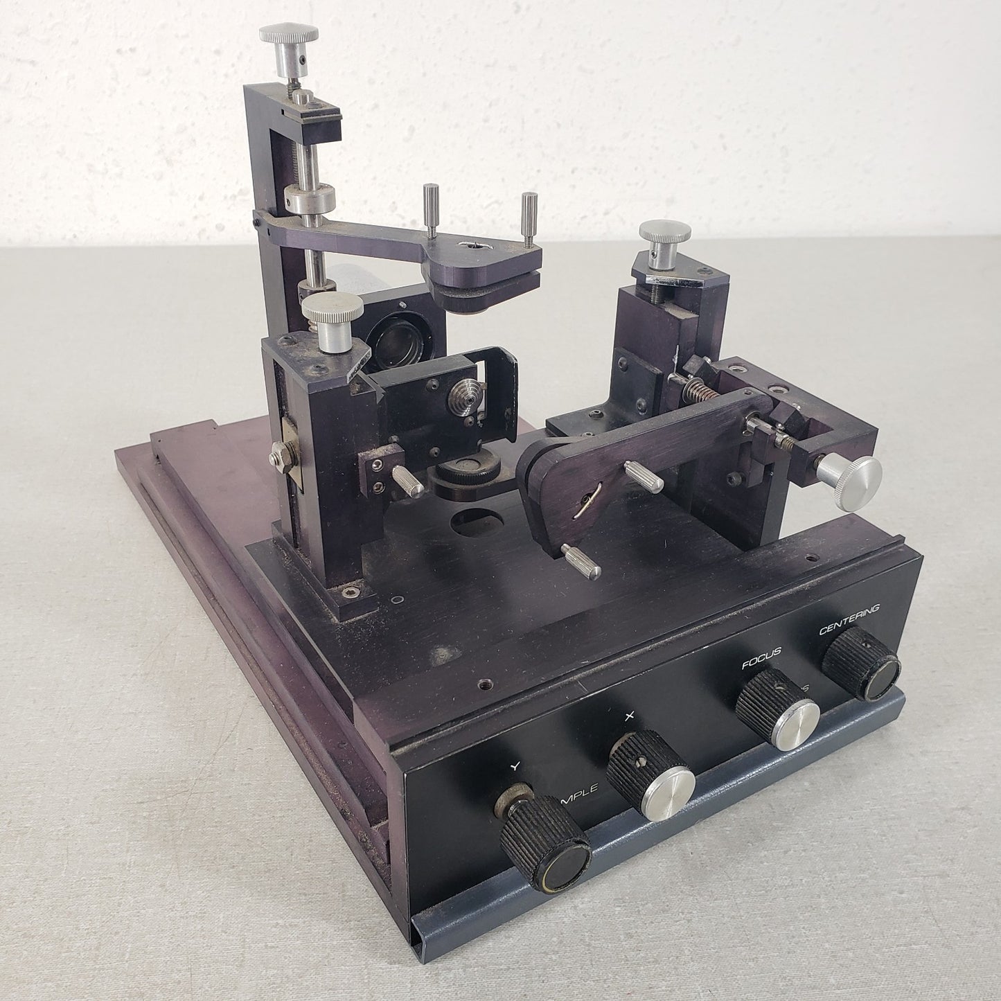 Vintage Microscope Microhardness Tester Manual Scratch Indentation Hardness Test