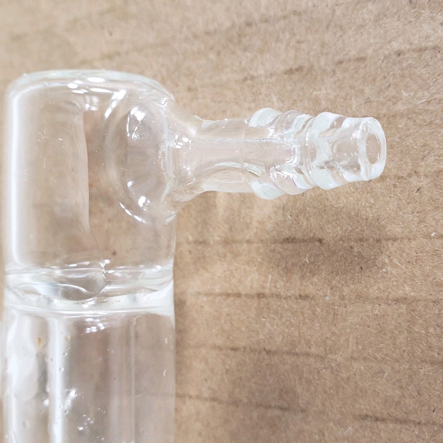 Unbranded Jacketed Glass Bubbler 3/8" Offset Hose Inlets 250mm Height 25mm OD