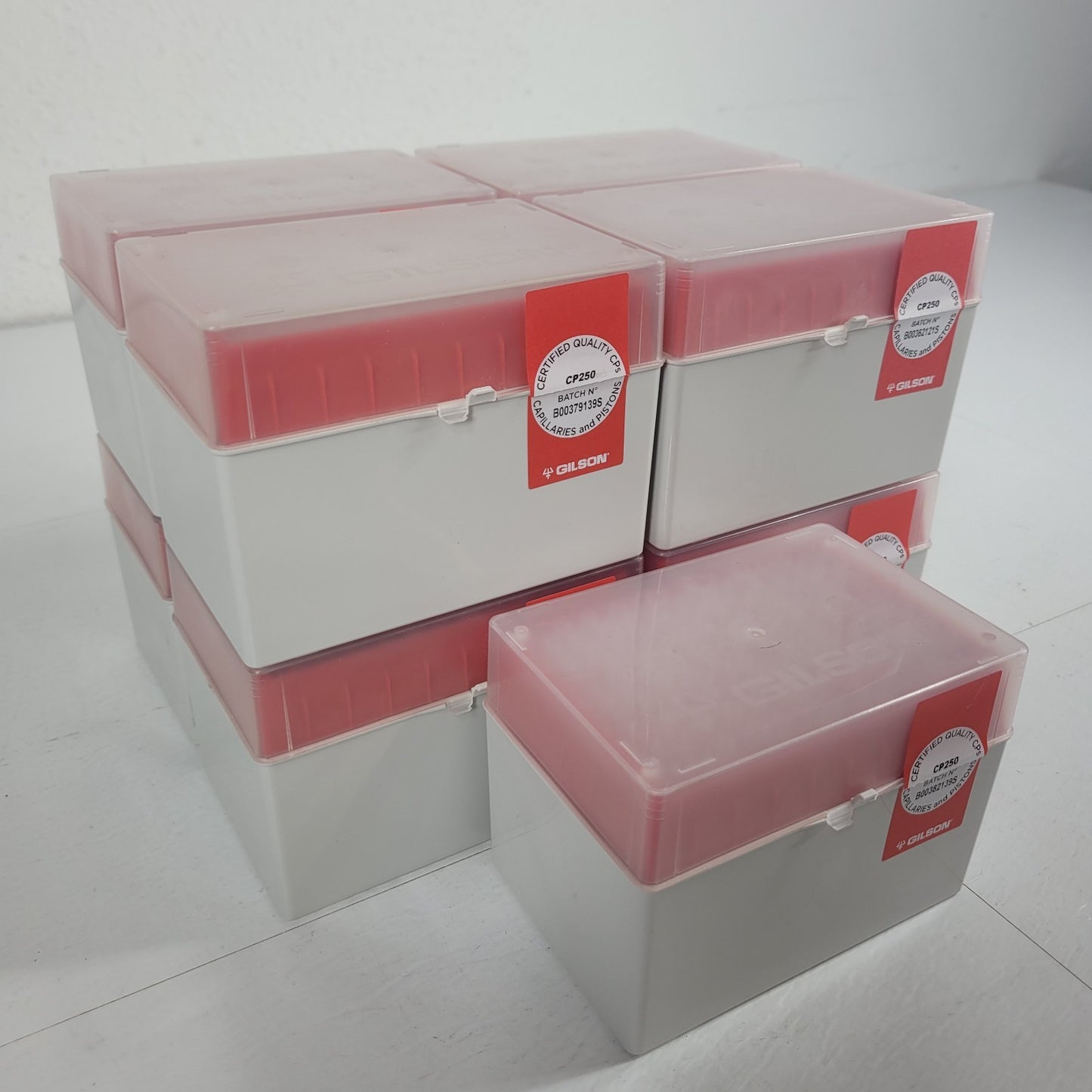 Gilson CP250 F148014 MICROMAN TIPACK Capillary Pistons 50-250µL 9x96 864 Tips